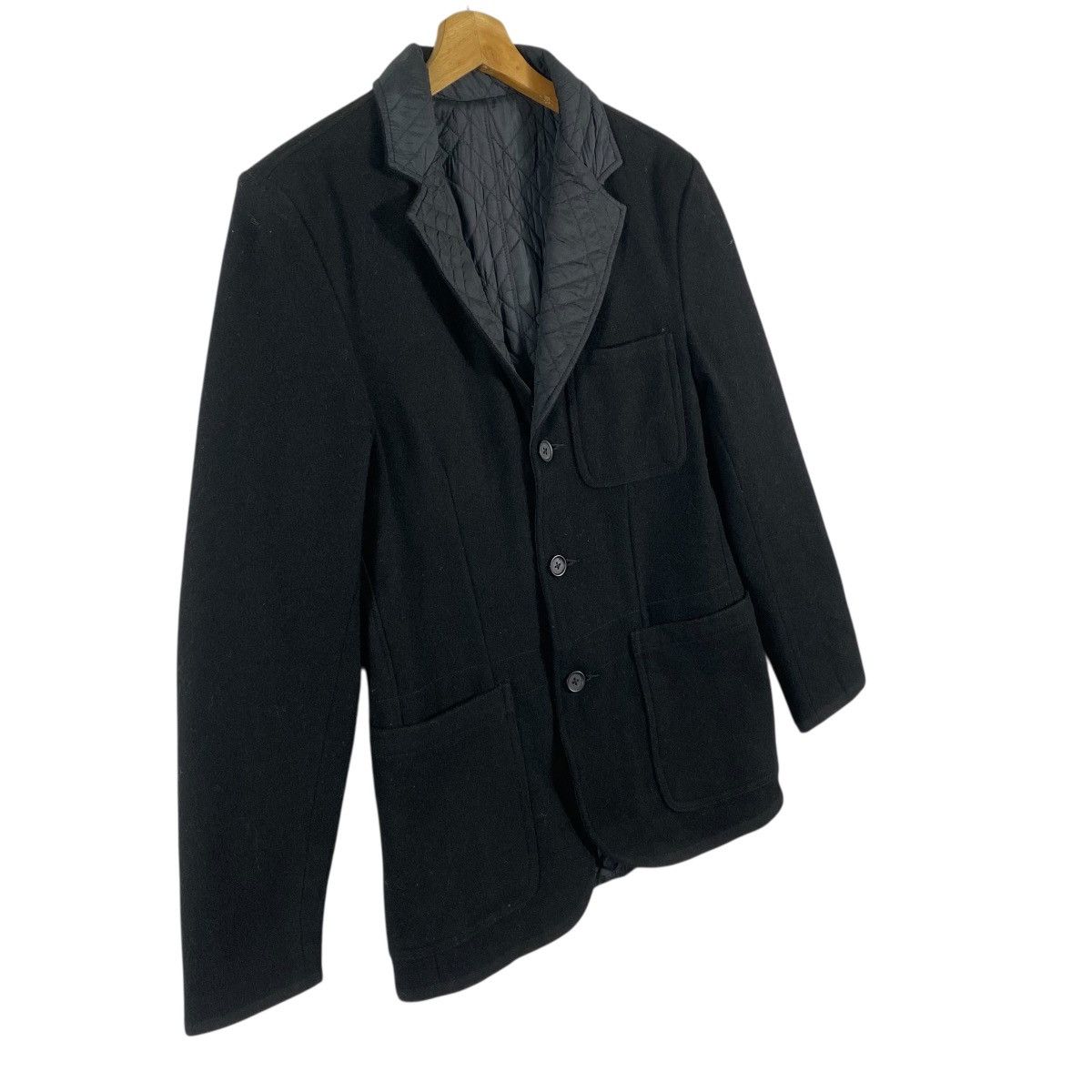 Levi's Levis Reversible Black Wool Blazer Quilted Jacket S Size Size US S / EU 44-46 / 1 - 3 Thumbnail