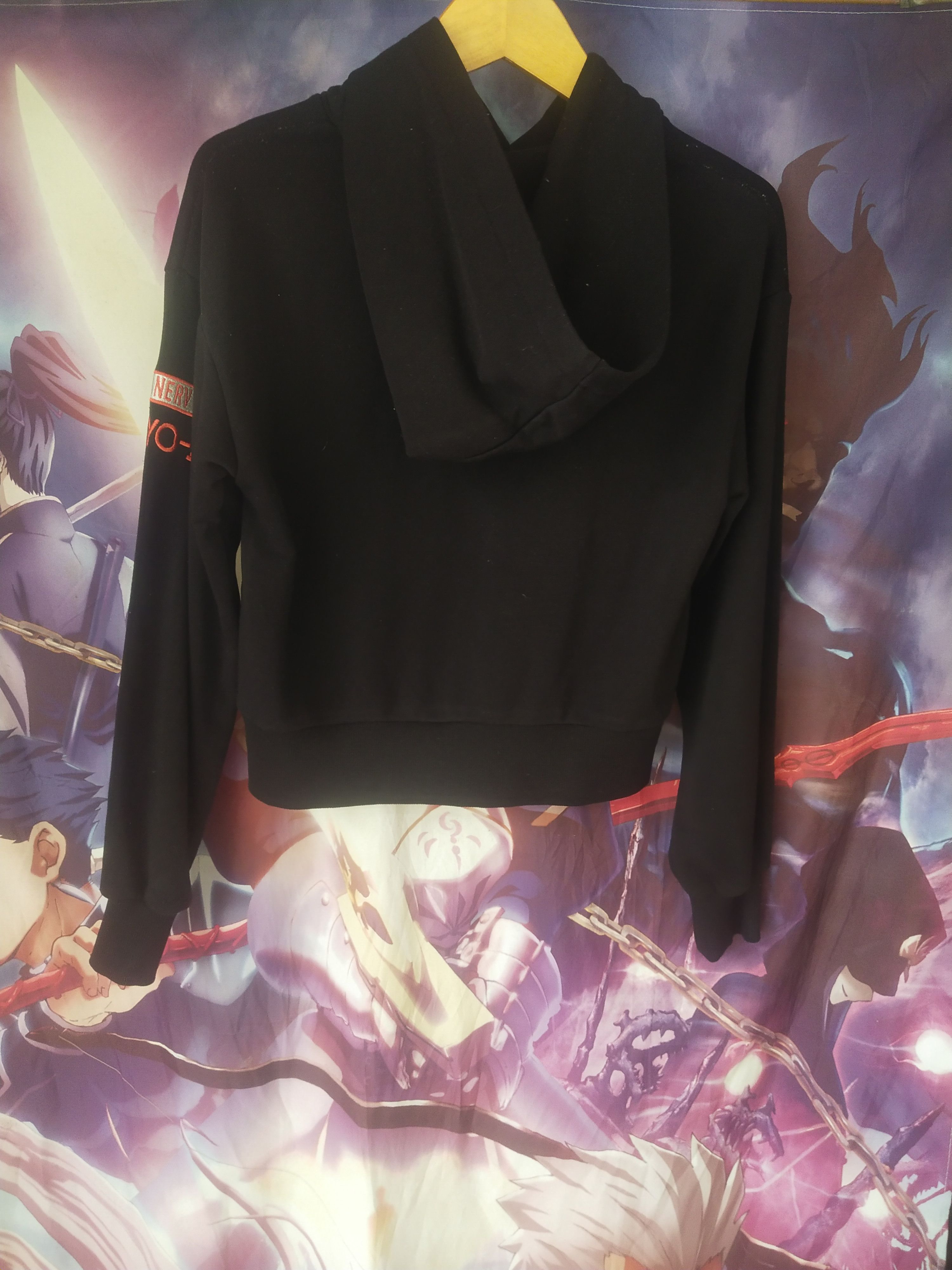 20471120 Neon Genesis Evangelion GU NERV Anime Cropped Hoodie Size M / US 6-8 / IT 42-44 - 5 Thumbnail