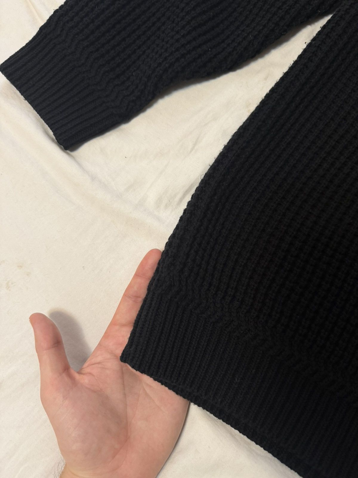 Supreme Supreme Waffle Small Box Sweater Black Size XL Size US XL / EU 56 / 4 - 3 Thumbnail