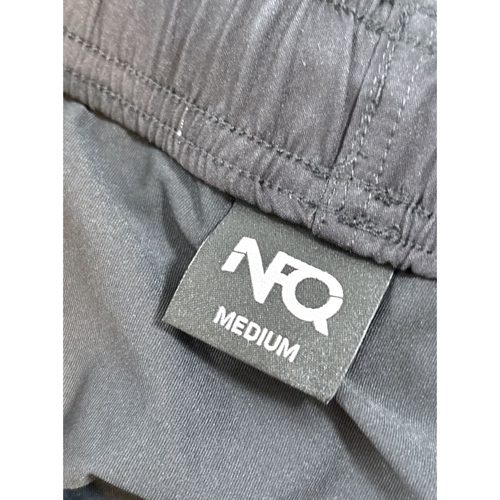 Vintage NFQ Lined Shorts Mens Medium Black Gym Bro Running Stretch Adjustable Waist Breathable Lightweight Athletic Logo 5 inseam Cross Training Jogging Size US 31 - 5 Thumbnail