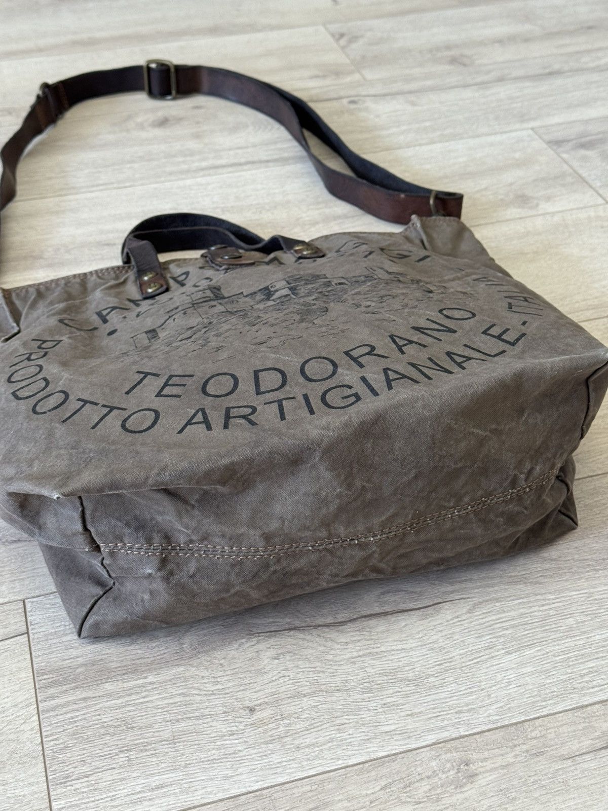 Other Vintage Campomaggi Crossbody ShoulderTote Bag Canvas Leather Size ONE SIZE - 8 Thumbnail