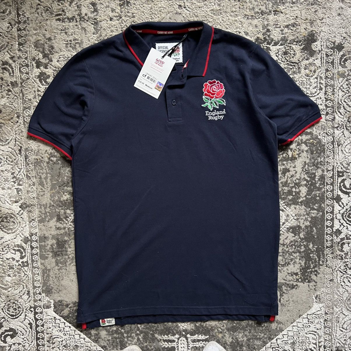 Vintage Men's England rugby polo jersey new with tags no used size M Size US M / EU 48-50 / 2 - 2 Thumbnail