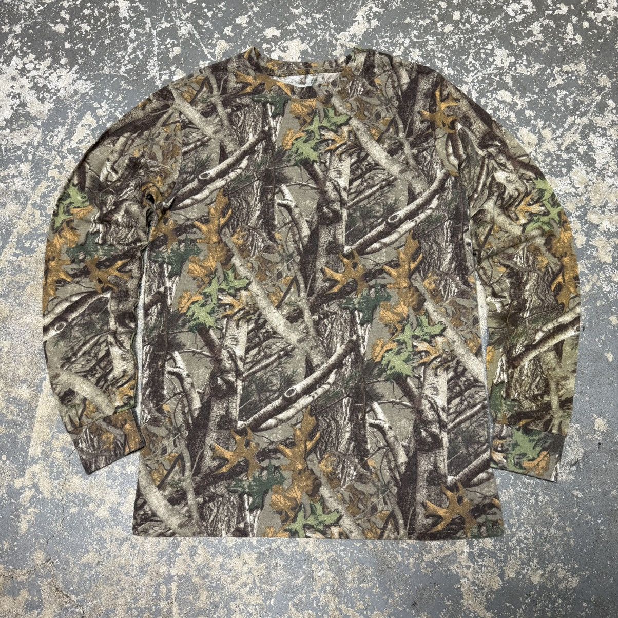 Vintage Vintage Antler Creek RealTree Camo Essential Long Sleeve Tee Size US M / EU 48-50 / 2 - 6 Thumbnail