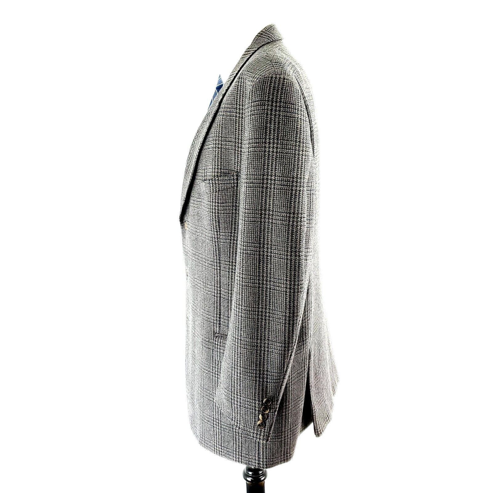 Joseph Abboud Joseph Abboud Nordstrom Tweed Wool 3 Button Sport Coat 42L B Size 42L - 4 Thumbnail