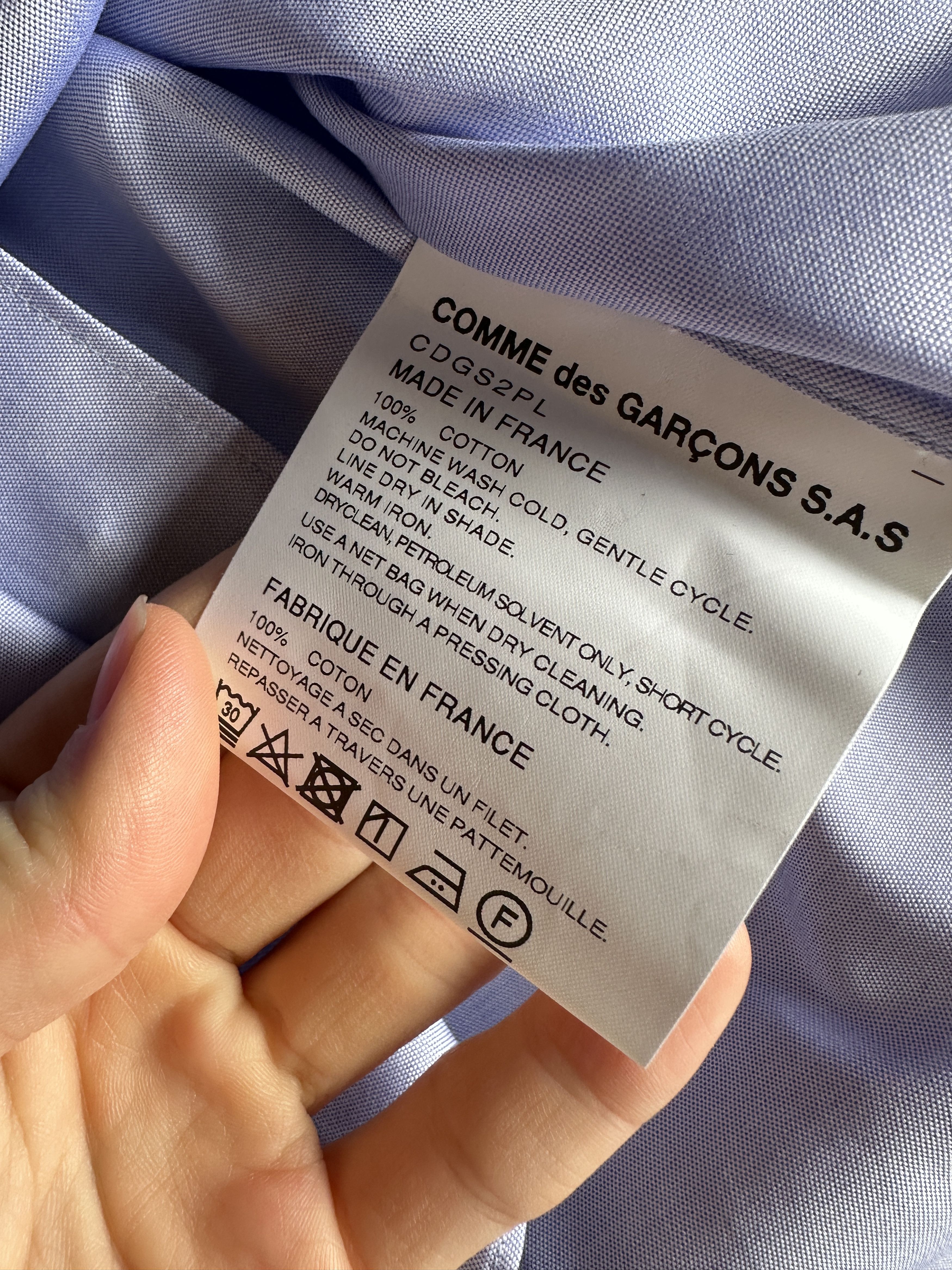 Comme des Garcons Comme des Garcons SHIRT Button Up Shirt NWT Size US L / EU 52-54 / 3 - 4 Thumbnail