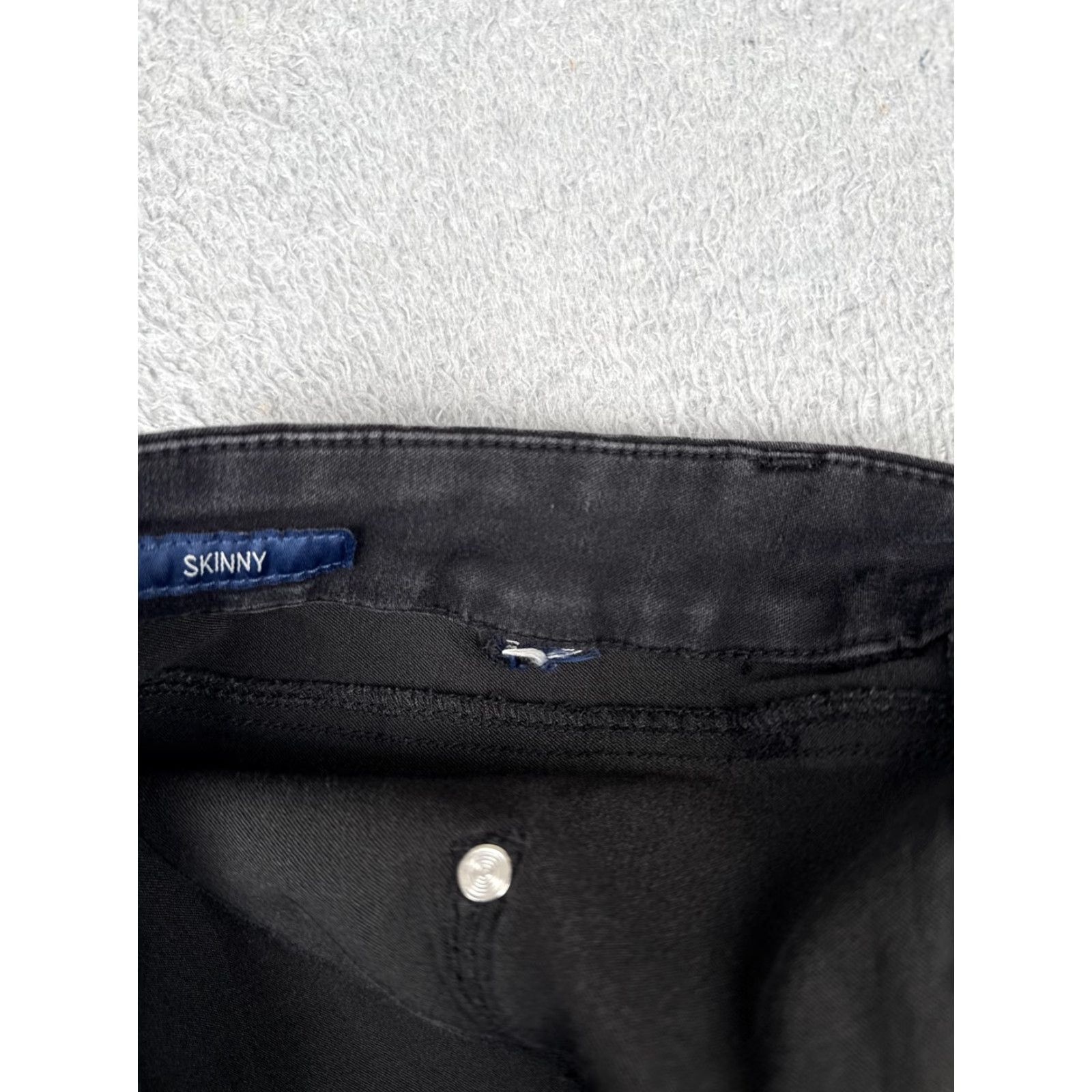 Vintage Seven7 Jeans Skinny Fit Womens 40x29 Black Denim Five Pocket Zip Plus Size 5-Pocket Design Charcoal Wash Denim Pants Stretch Size 42" / US 20 - 7 Thumbnail