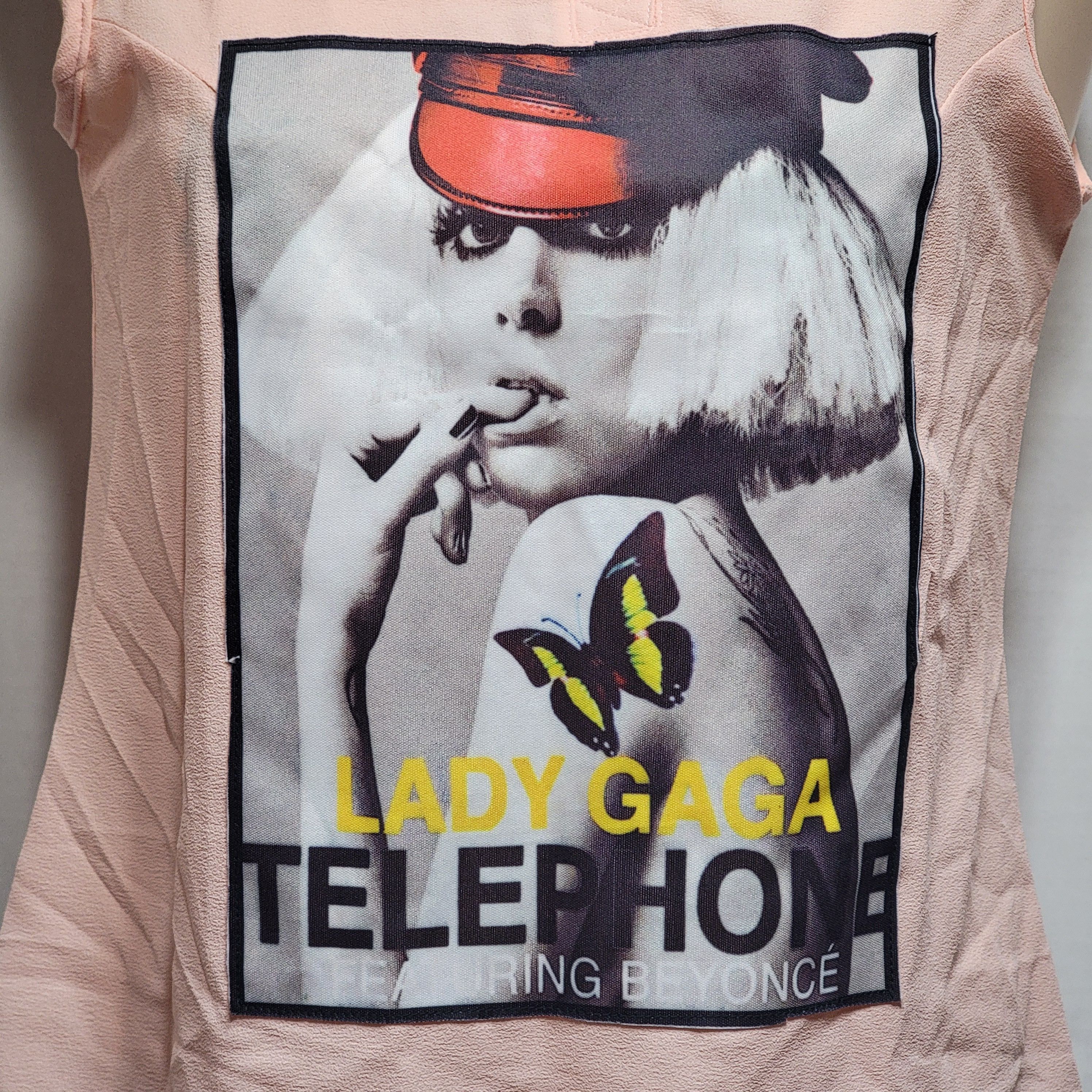 Other Classic Lady Gaga "Telephone" Lt. Pink No Sleeve Blouse Size XS / US 0-2 / IT 36-38 - 2 Thumbnail