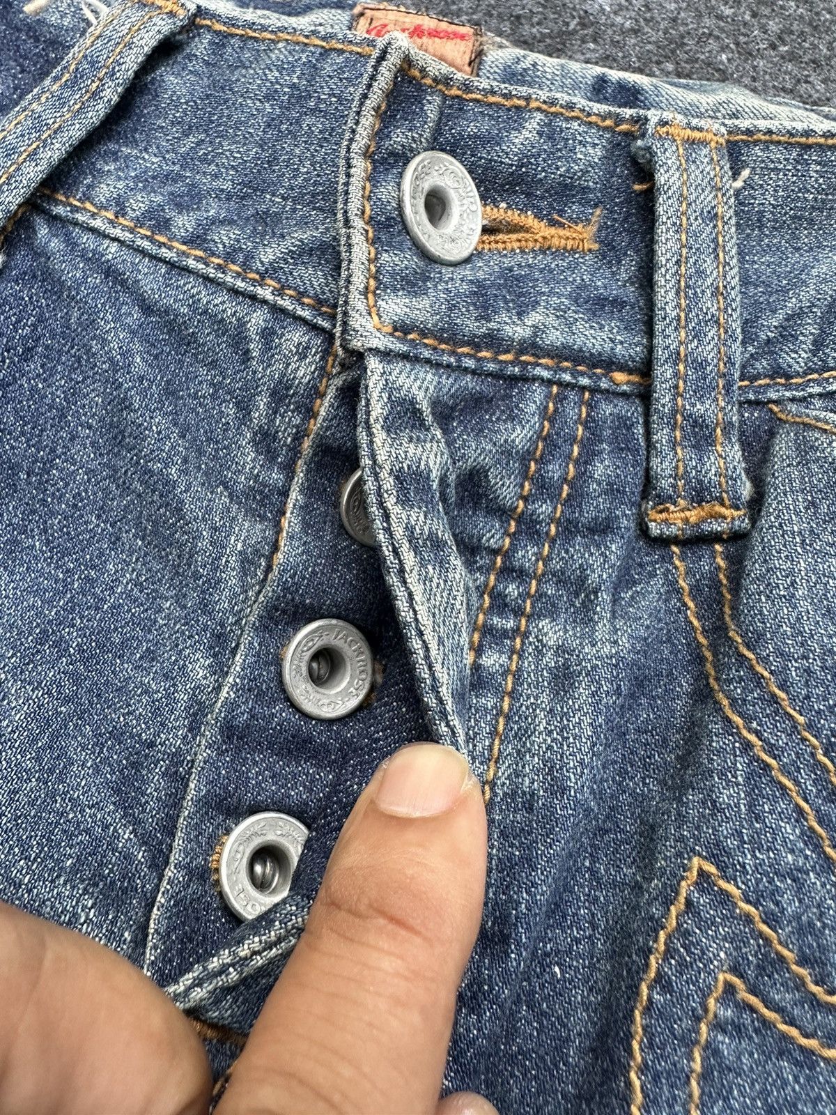 JACKROSE 90s Jackrose by Sanko.Co Flare Distressed Denim 31x33 D18 Size US 31 - 10 Thumbnail