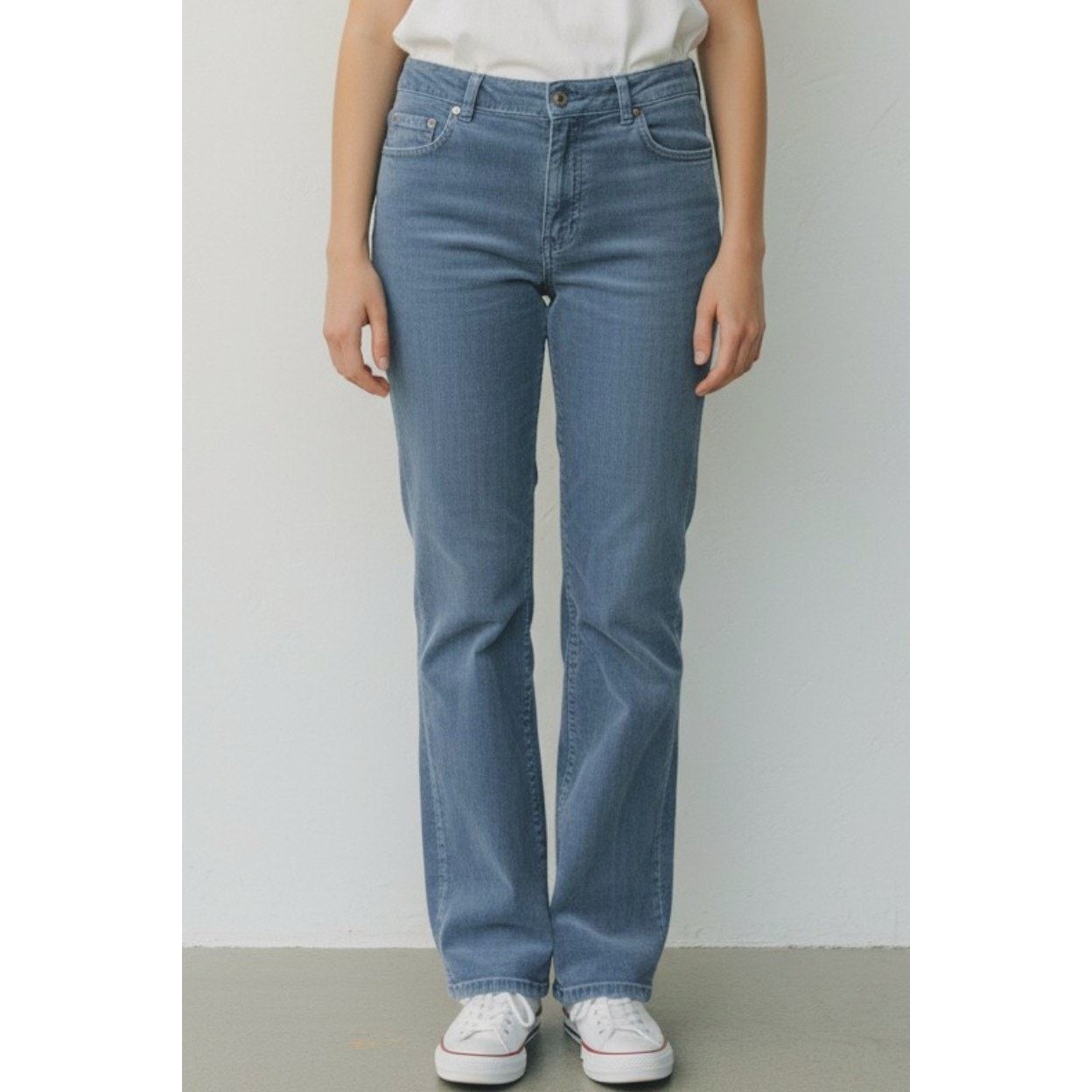 Jigsaw Jigsaw Storm Blue Corduroy Boot Cut Pants Size 14 Size 36" / US 14 / IT 50 - 1 Thumbnail