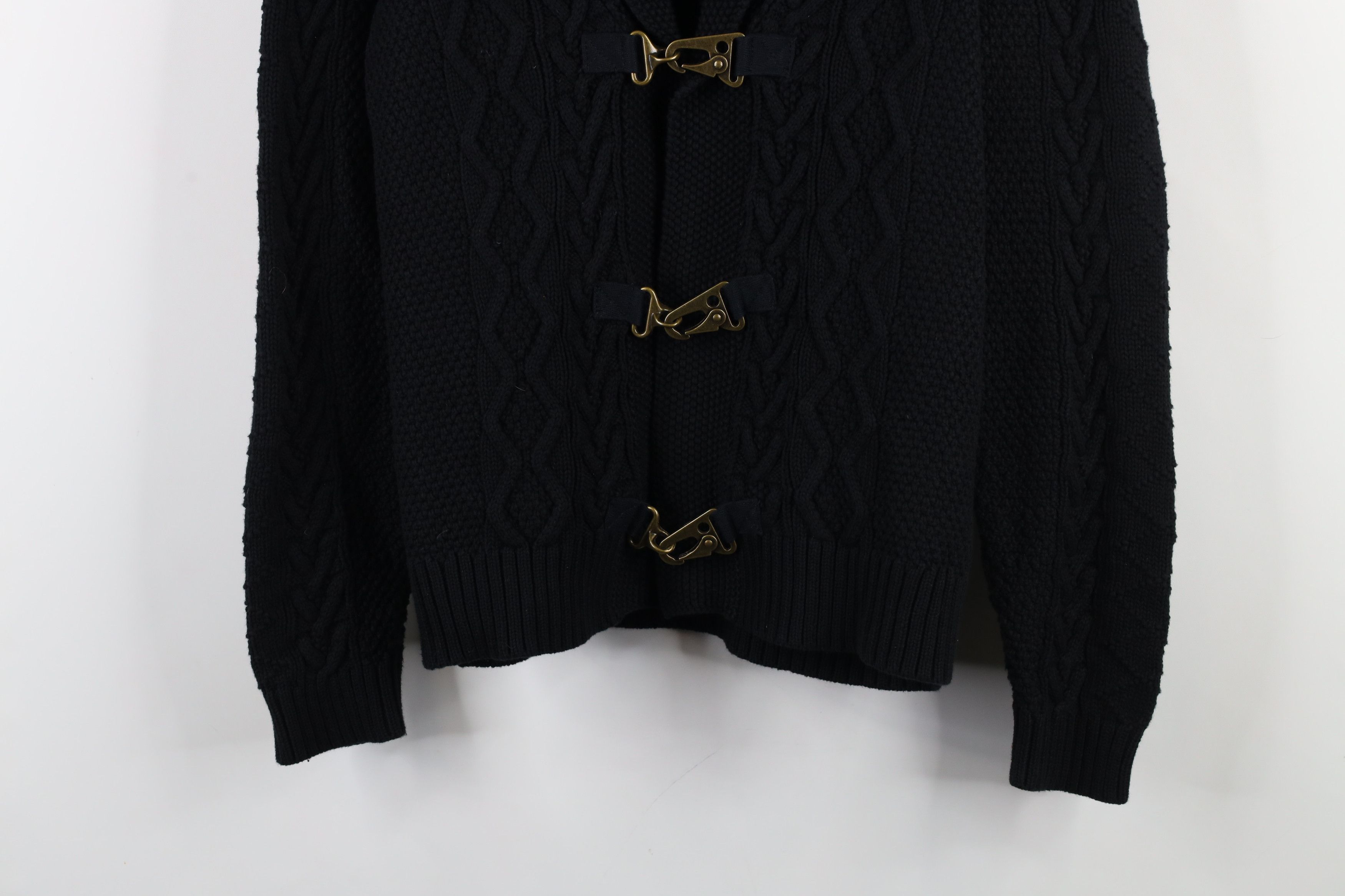 Ralph Lauren × Vintage Vintage 90s Ralph Lauren Knit Clasp Hook Button Sweater Size L / US 10 / IT 46 - 3 Thumbnail