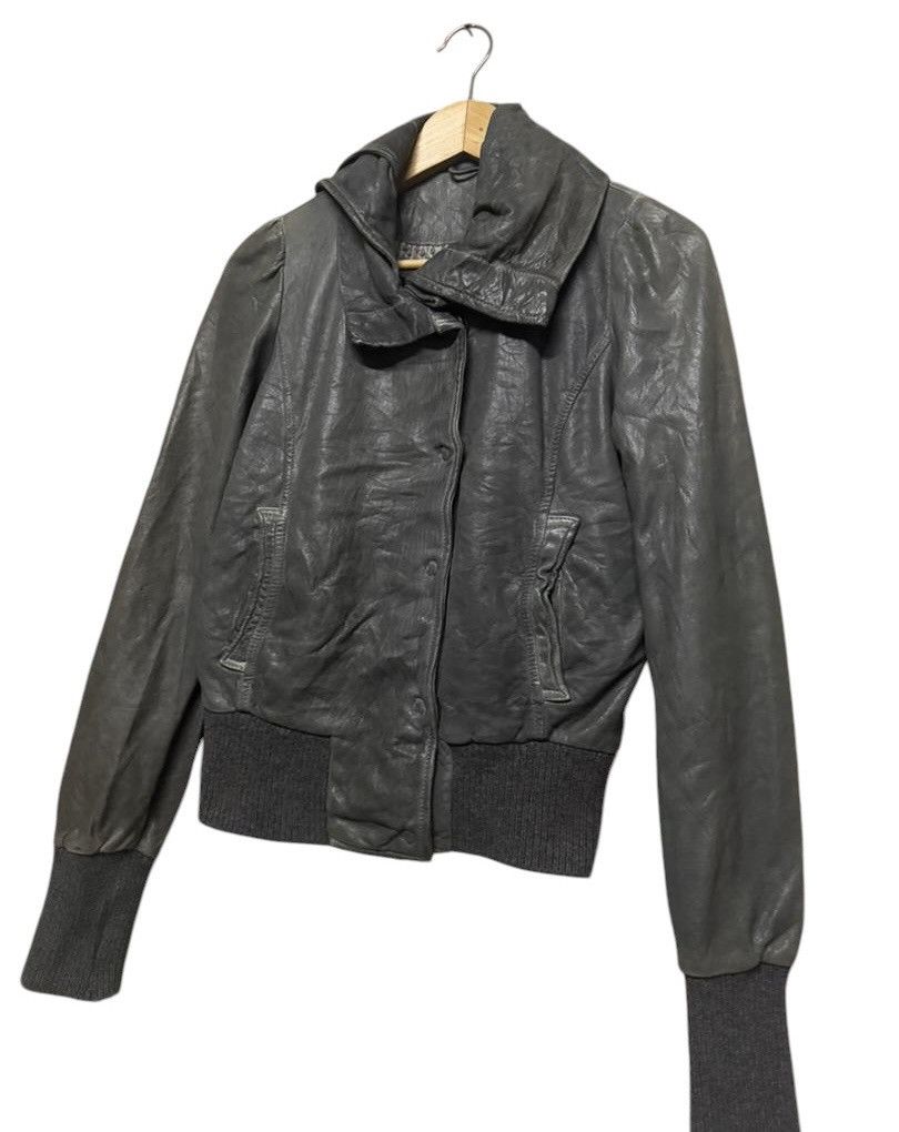 Giorgio Brato Authentic🔥Giorgio Brato Highneck Leather Jacket Size US XXS / EU 40 - 5 Thumbnail