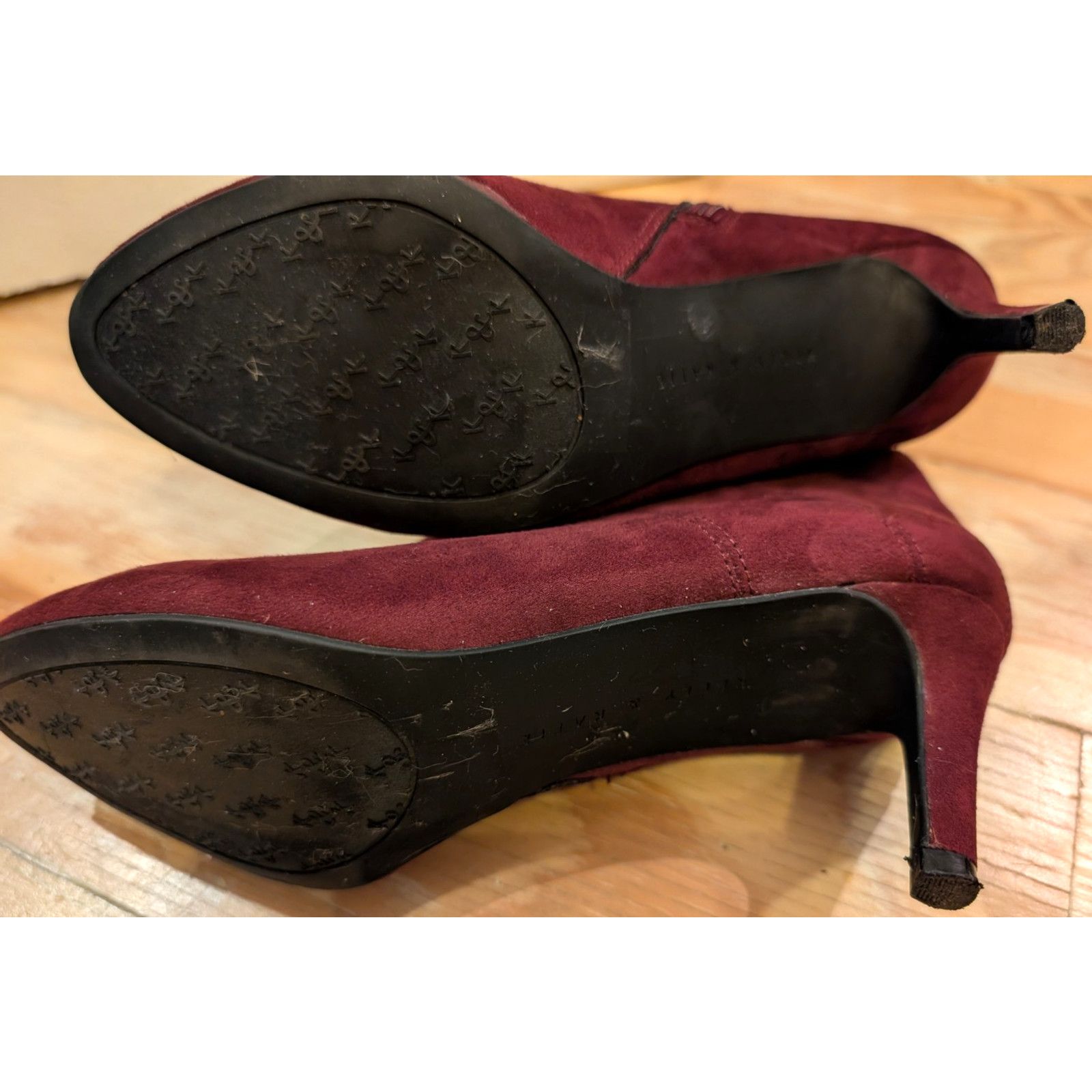 The Unbranded Brand Kelly & Katie Burgundy 6.5 Zip 2" Bootie Stiletto Heels Size US 6.5 / IT 36.5 - 8 Thumbnail