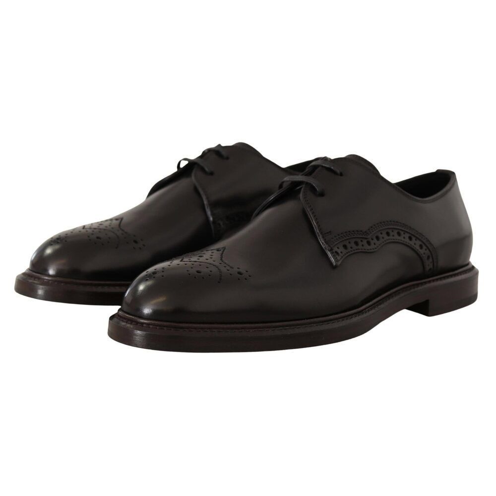 Dolce & Gabbana Dolce & Gabbana Elegant Black Derby Dress Shoes Size US 6 / EU 39 - 5 Thumbnail