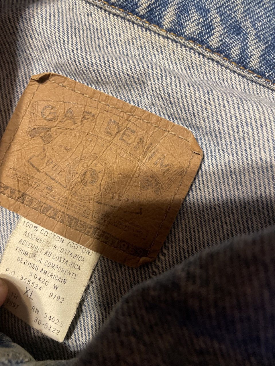 Gap Vintage Gap Light Blue Denim Jacket Size US XL / EU 56 / 4 - 3 Thumbnail