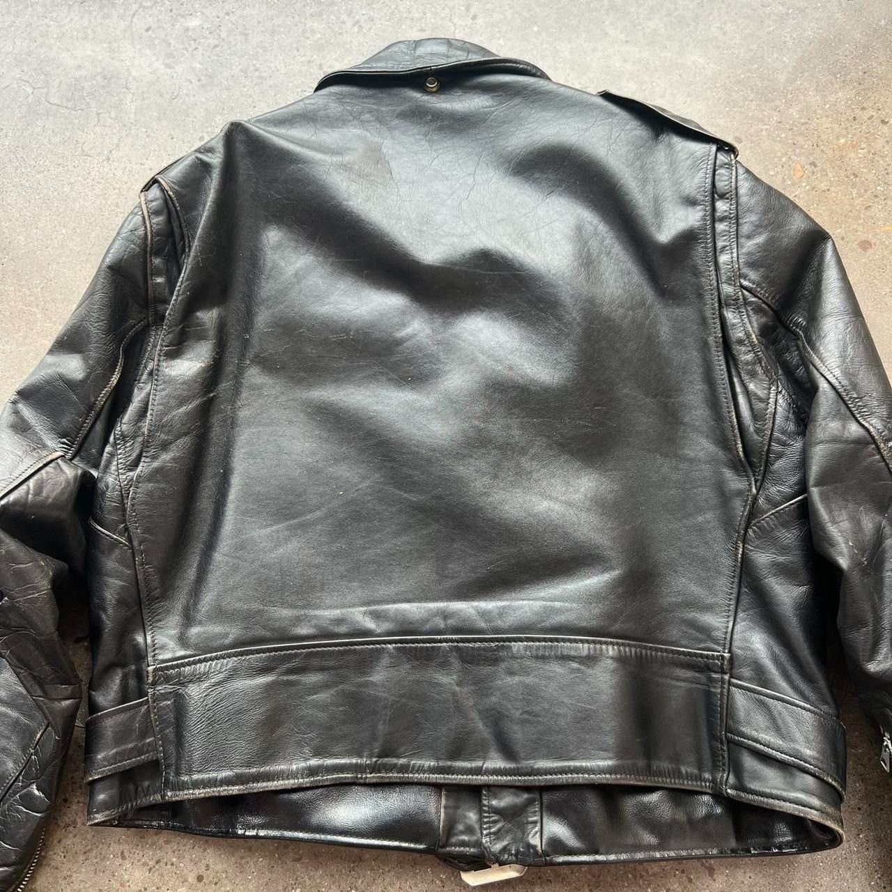 Harley Davidson × Vintage Vintage 60s Perfecto Schott Leather Motorcycle Riding Jacket Size US L / EU 52-54 / 3 - 8 Thumbnail