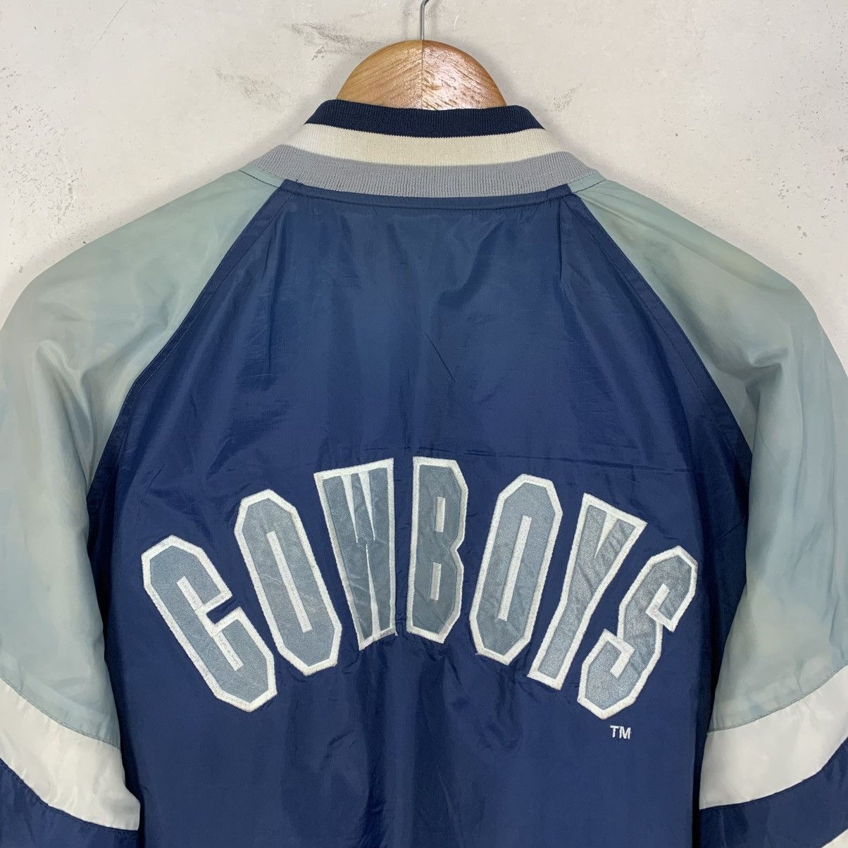 Jerzees vintage Jerzees Dallas Cowboys NFL reversible bomber jacket Size US L / EU 52-54 / 3 - 9 Thumbnail