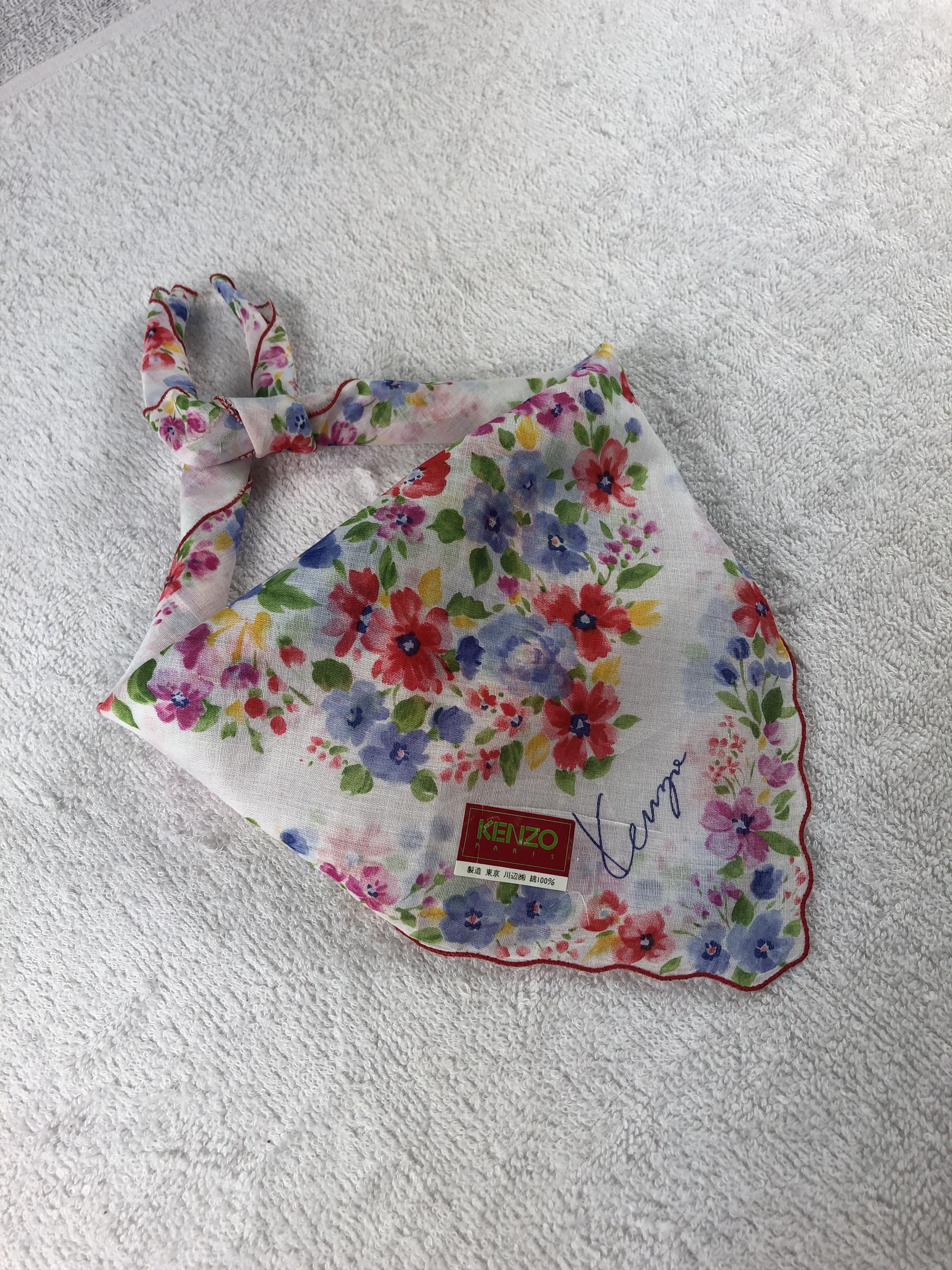 Kenzo × Vintage Kenzo Handkerchief / Bandana / Neckerchief Size ONE SIZE - 2 Thumbnail