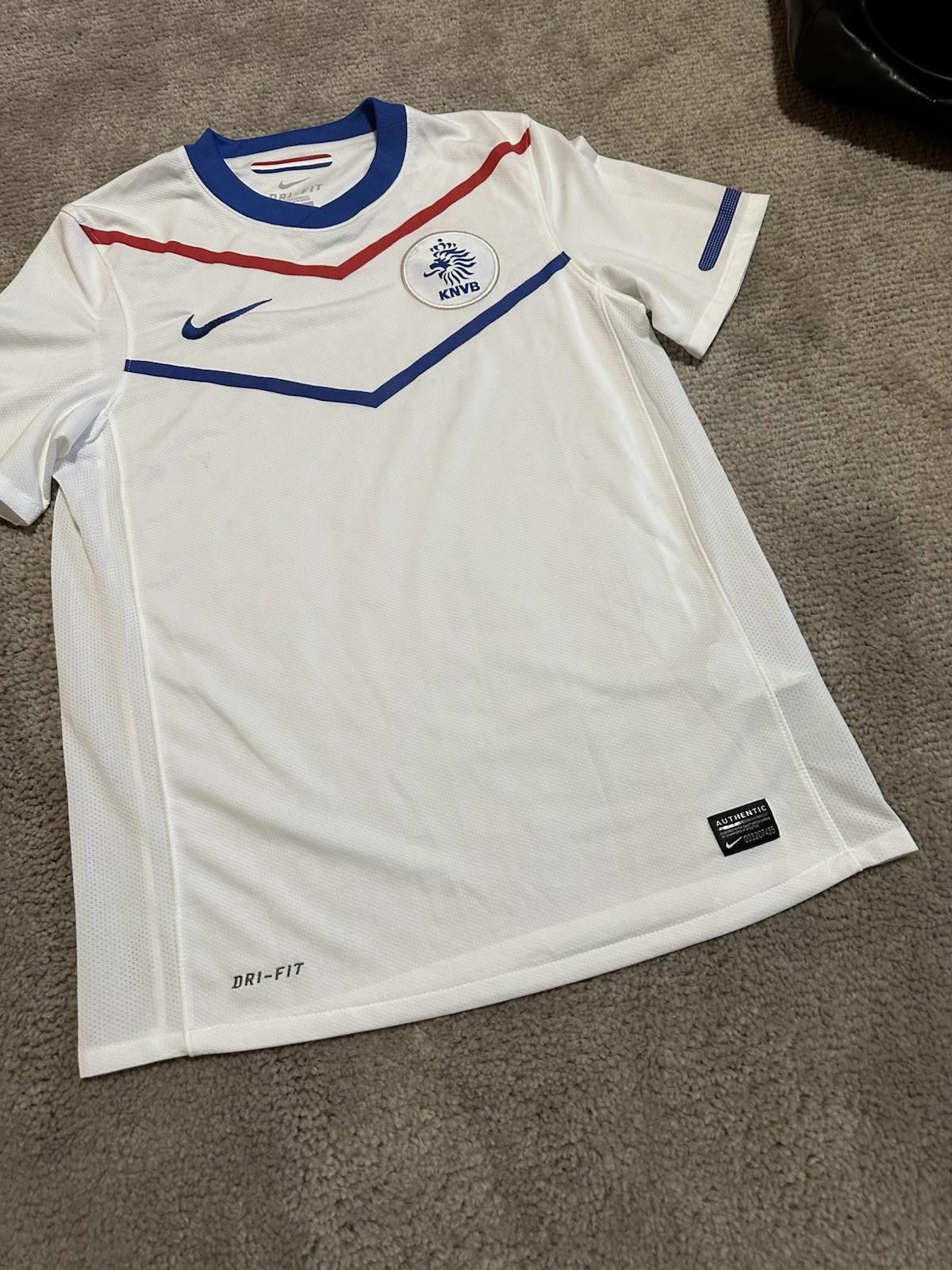 Nike NETHERLANDS 2010 2012 AWAY FOOTBALL SHIRT SOCCER JERSEY Size US S / EU 44-46 / 1 - 2 Thumbnail
