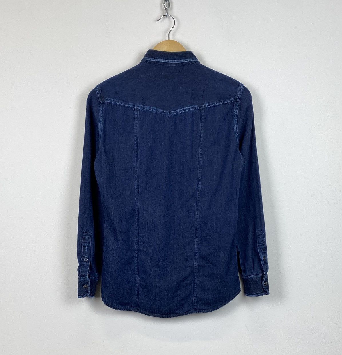 Diesel Diesel Denim Buttons Up Shirt Top Embroidered Stars Blue Size US S / EU 44-46 / 1 - 11 Thumbnail