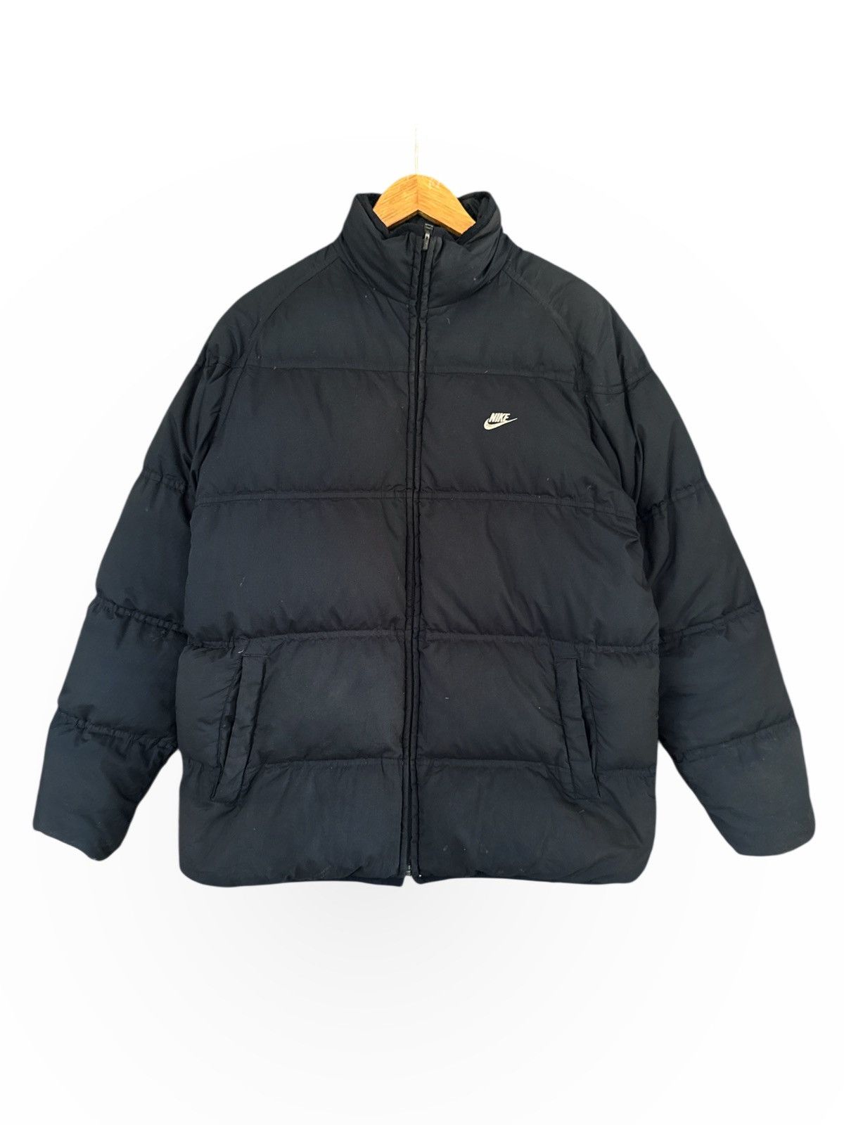 Nike × Vintage Vintage Nike Black Puffer Reversible Puffer Down Jacket Size US M / EU 48-50 / 2 - 2 Thumbnail