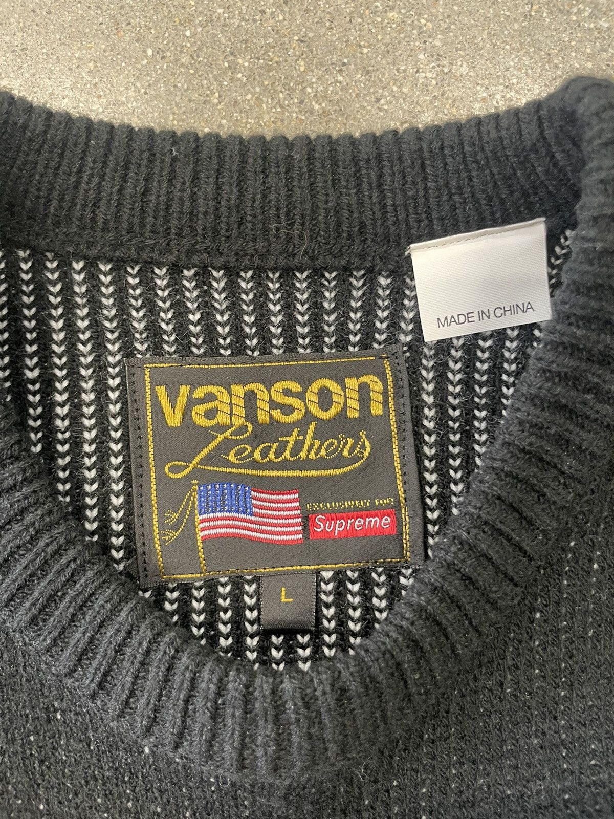 Supreme × Vanson Leathers SUPREME x VANSON LEATHERS SWEATER Size US L / EU 52-54 / 3 - 6 Thumbnail