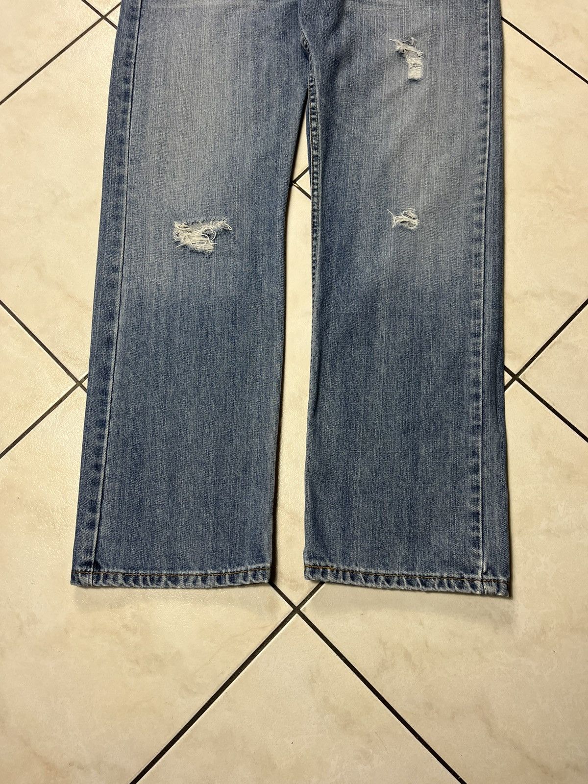 Levi's × Vintage Vintage Levi’s 514 slim straight distressed jeans y2k pants Size US 34 / EU 50 - 5 Thumbnail