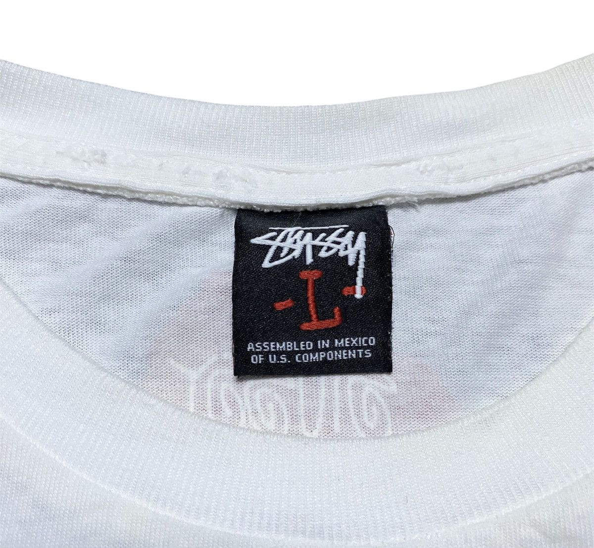 Stussy × Vintage Rare‼️🔥Vintage Stussy Hold Tight Graphic T-Shirt Size US M / EU 48-50 / 2 - 5 Thumbnail