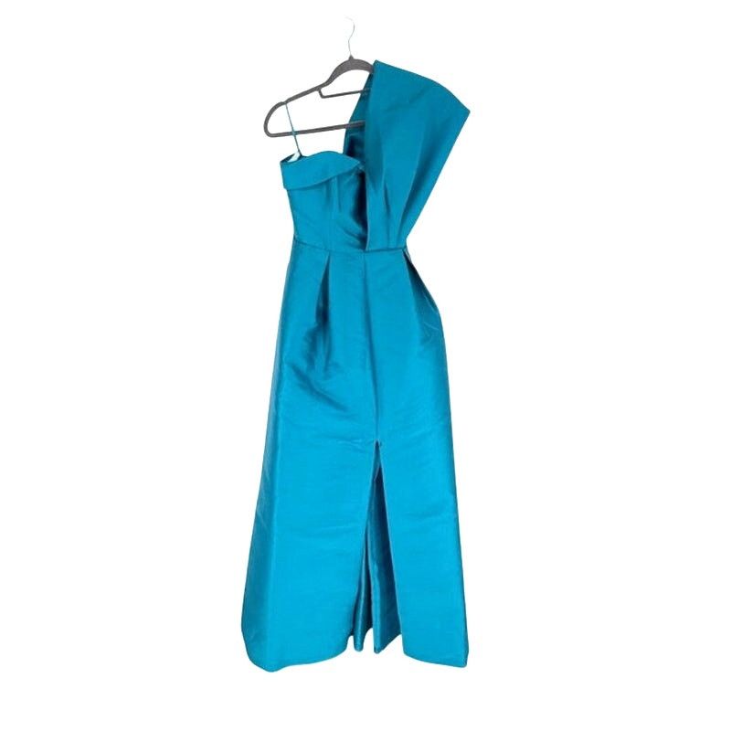 Sachin & Babi SACHIN + BABI “Clarissa” One-Shoulder Gown in Aqua – 0 NWT Size XS / US 0-2 / IT 36-38 - 2 Thumbnail