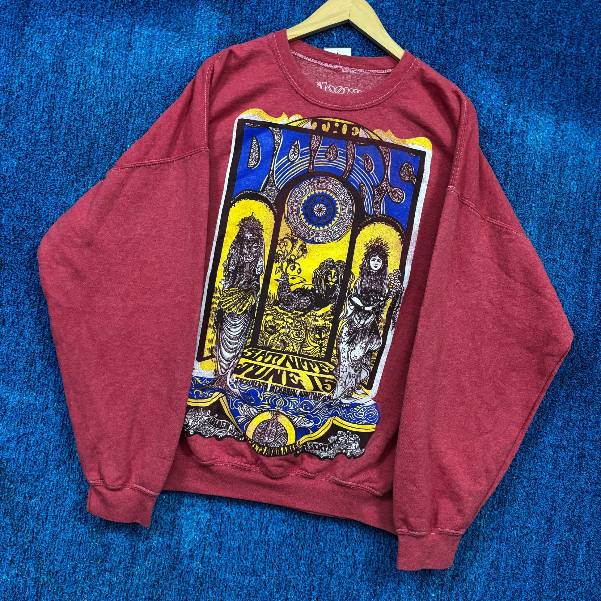 Band Tees The Doors Sacramento Rock Show Poster Oversized Crewneck OS Size US XXL / EU 58 / 5 - 3 Thumbnail