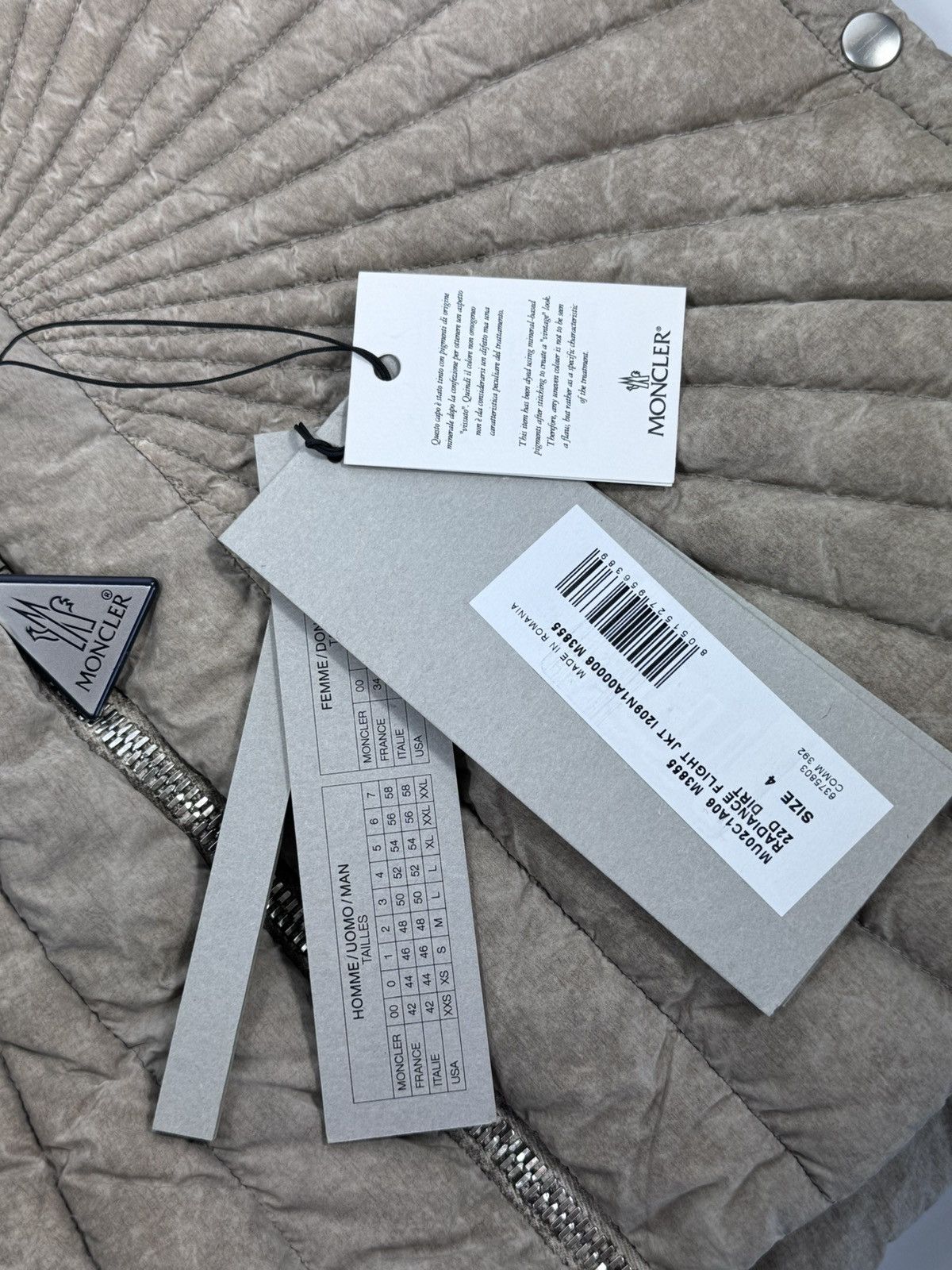 Moncler × Rick Owens PUFFER ZIP UP JACKET Size US XL / EU 56 / 4 - 7 Thumbnail