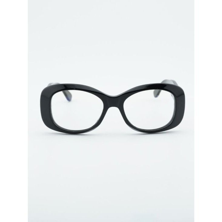Valentino Valentino VLX-181A Eyeglasses Shiny Black 53mm Square Frame Size ONE SIZE - 2 Thumbnail