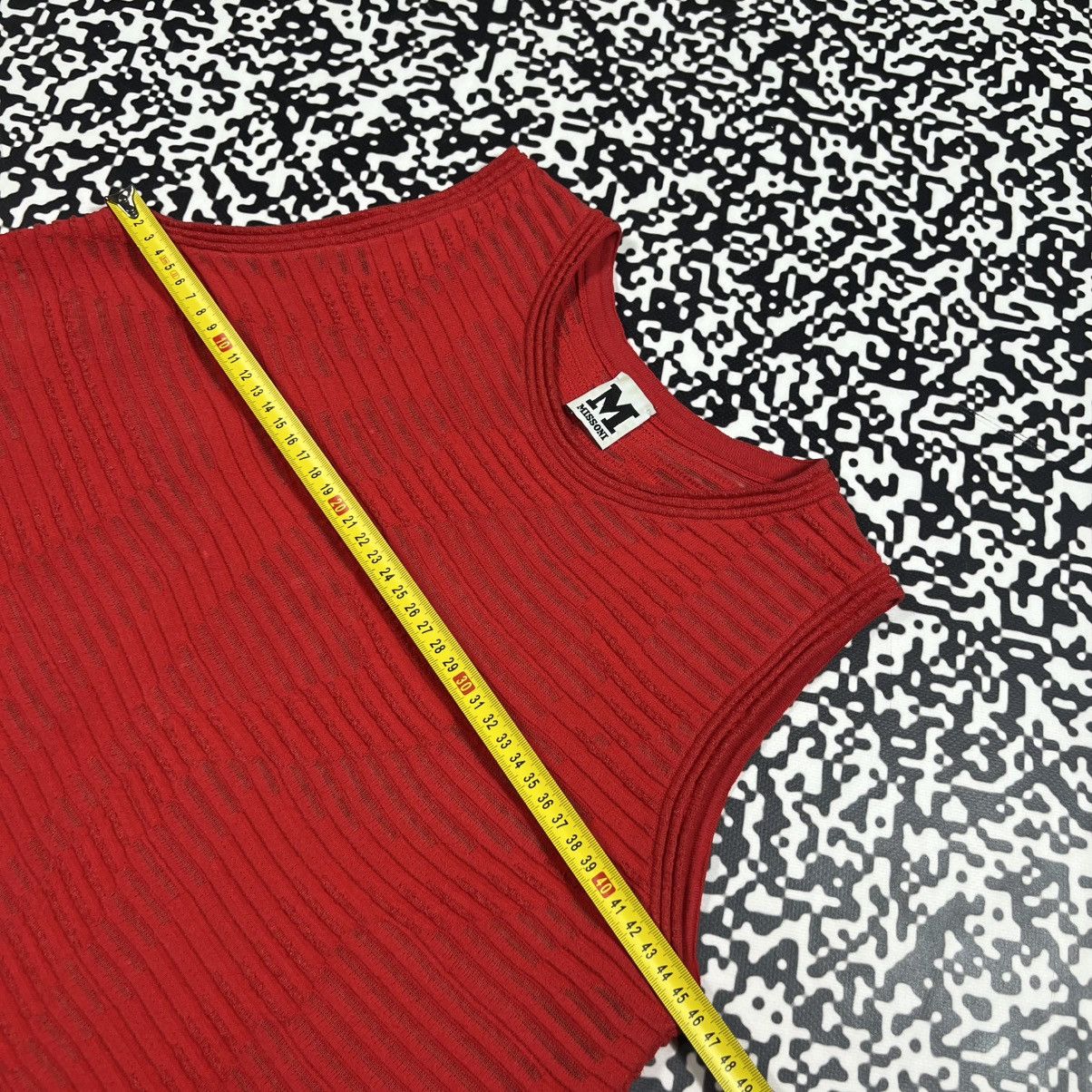 Missoni Vintage Y2K Missoni Luxury Abstract Mesh Print Sexy Tank Top Size M / US 6-8 / IT 42-44 - 13 Thumbnail