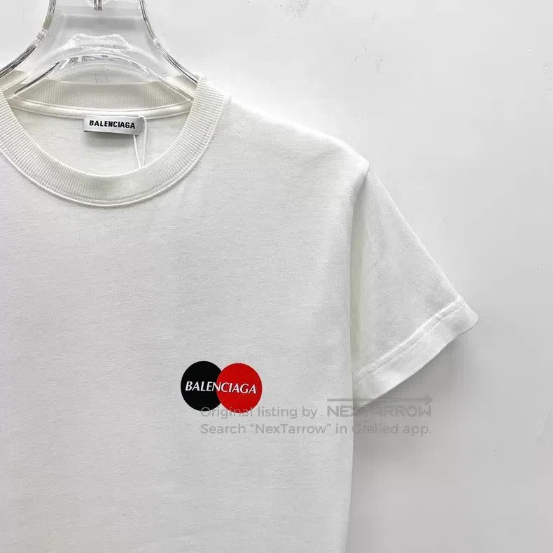 Balenciaga Balenciaga White Logo Letter Crew Neck Short Sleeve T-Shir Size US XS / EU 42 / 0 - 3 Thumbnail