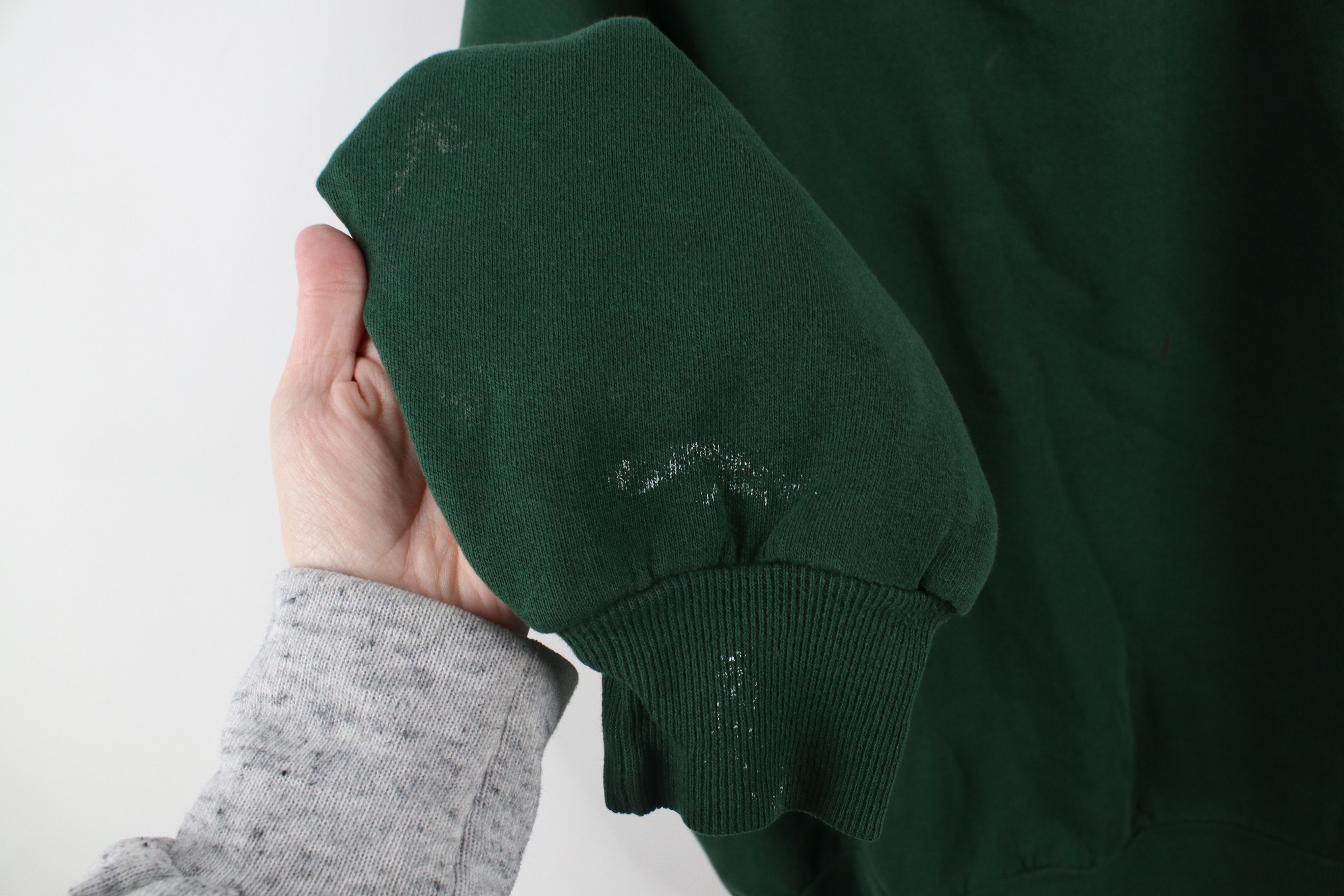 Vintage Vintage 90s Streetwear Blank Crewneck Sweatshirt Green USA Size US XXL / EU 58 / 5 - 5 Thumbnail