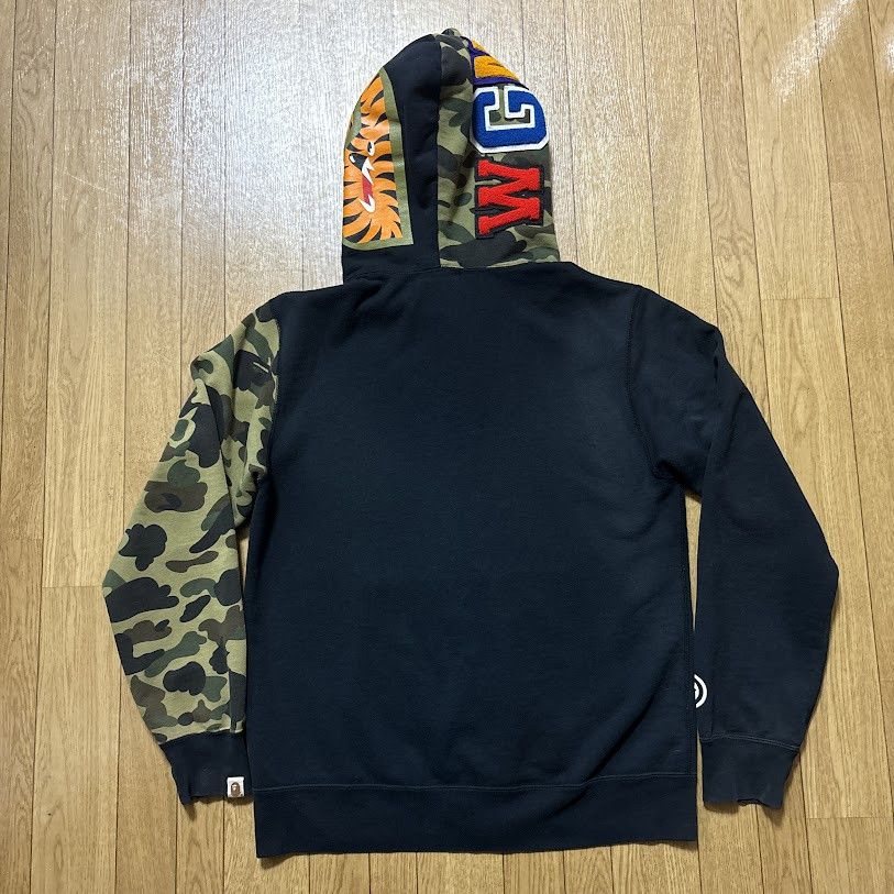 Bape bape bathing ape 1st camo green black shark full zip hoodie Size US XL / EU 56 / 4 - 2 Thumbnail