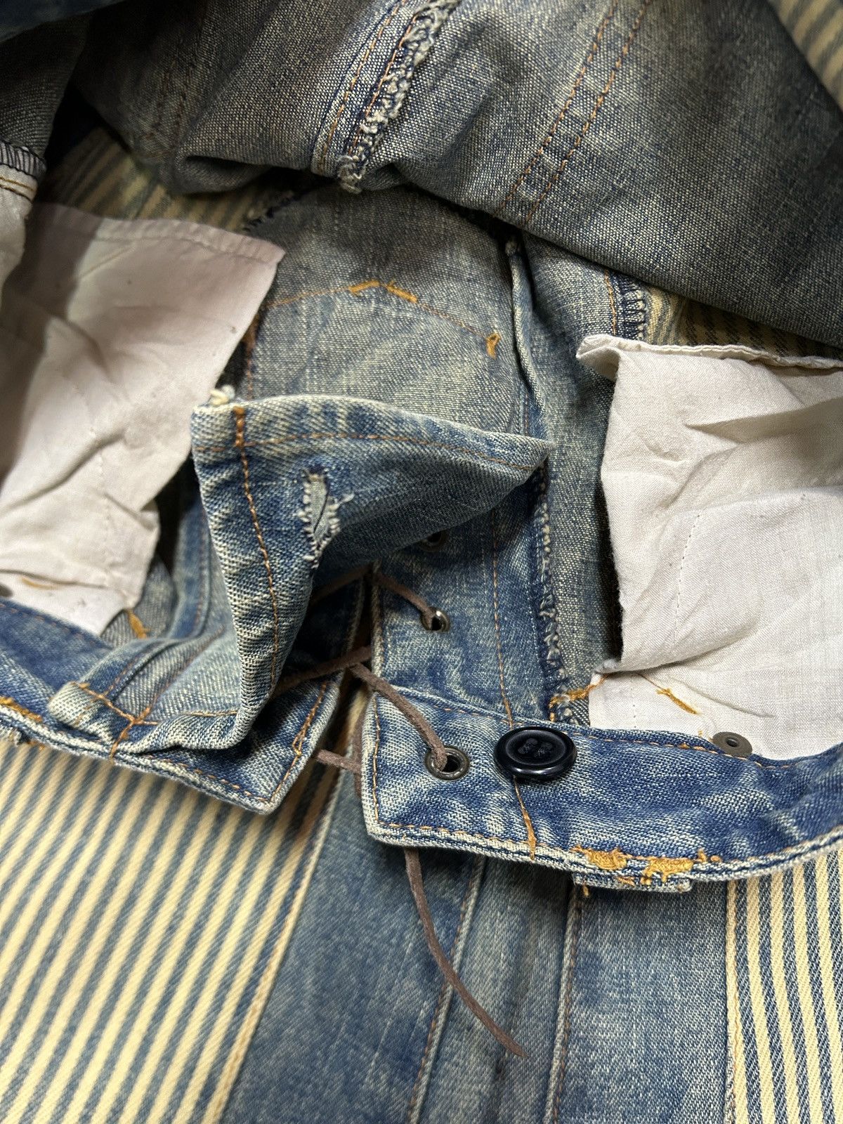 Japanese Brand Vintage Japanese Brand Flared Laces Up Jeans Size US 28 / EU 44 - 8 Thumbnail