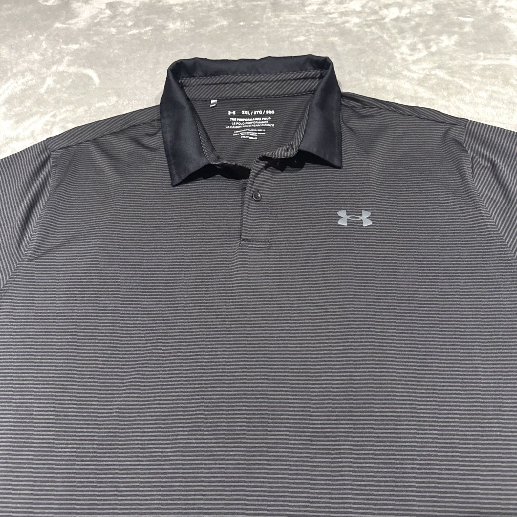 Under Armour Under Armour Shirt Mens XXXL Black The Playoff Polo Performance Golf Striaght Size US XXL / EU 58 / 5 - 2 Thumbnail