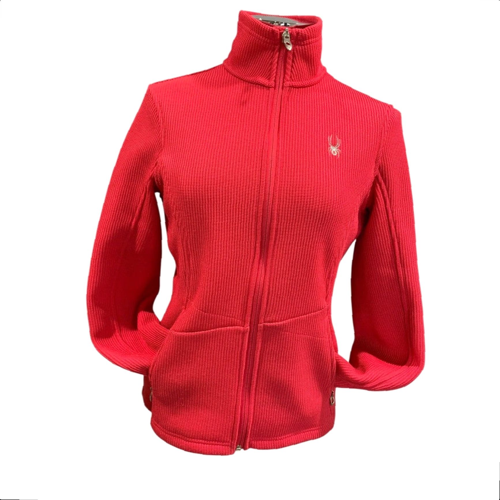Spyder Spyder Jacket Womens Medium Hot Pink Full Zip Pockets Core Sweater Size M / US 6-8 / IT 42-44 - 3 Thumbnail