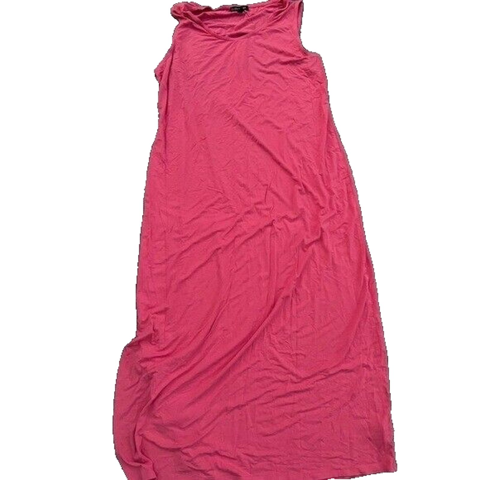 Eileen Fisher Eileen Fisher midi dress peach stretch jersey size M A000284 Size M / US 6-8 / IT 42-44 - 2 Thumbnail