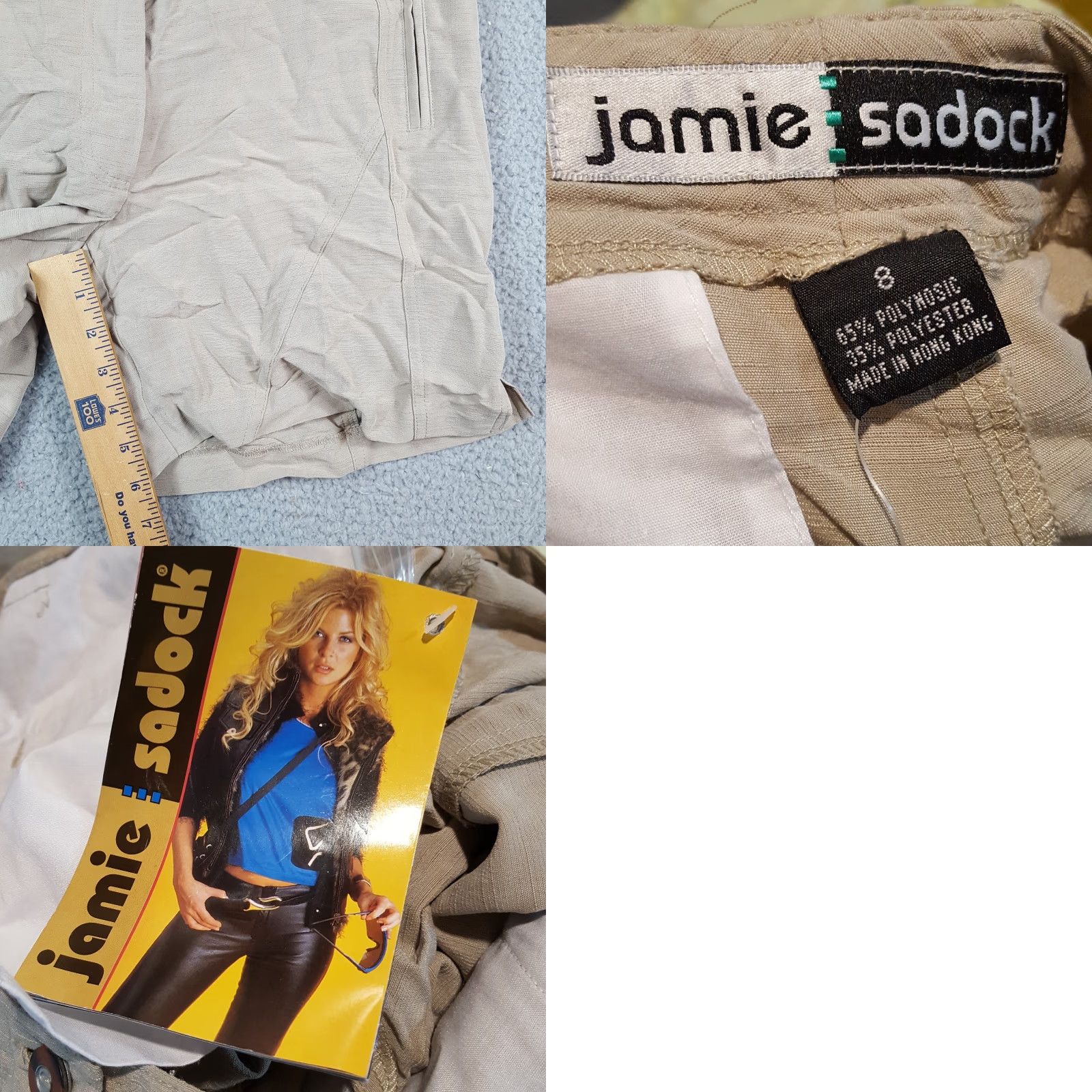 Vintage VINTAGE Jamie Sadock Beige Khaki Lightweight Golf Shorts Women's Size 8 Relaxed Fit Athletic Womens Size 30" / US 8 / IT 44 - 8 Thumbnail