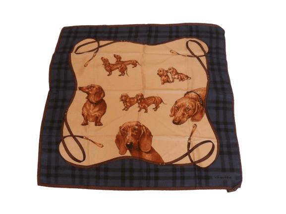 Other Vanessa vintage square travel scarf pure silk Size ONE SIZE - 1 Thumbnail