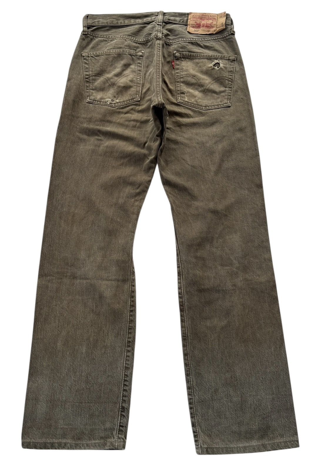 Kapital THRASHED Rusty Brown Levis 501 Distress Denim Rick Owens Size US 30 / EU 46 - 2 Thumbnail