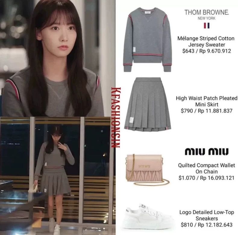 Thom Browne Thom Browne Grey pleated skirt Size 25" / US 0 / IT 36 - 8 Thumbnail