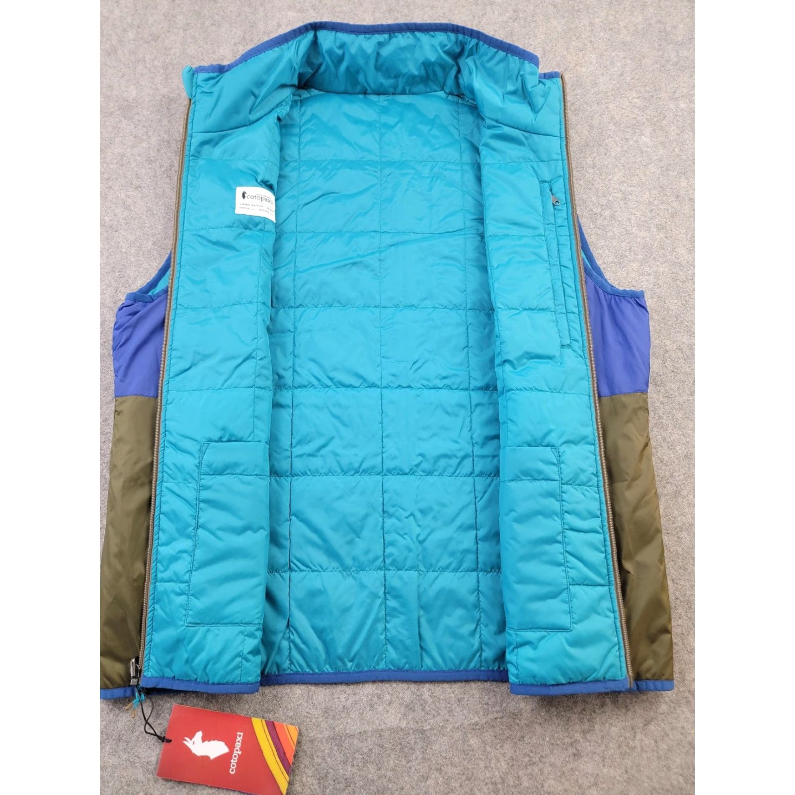 Cotopaxi Cotopaxi Teca Cálido Vest Mens XL Blue Green Puffer Zip Jacket Outdoor Insulated Size US XL / EU 56 / 4 - 4 Thumbnail