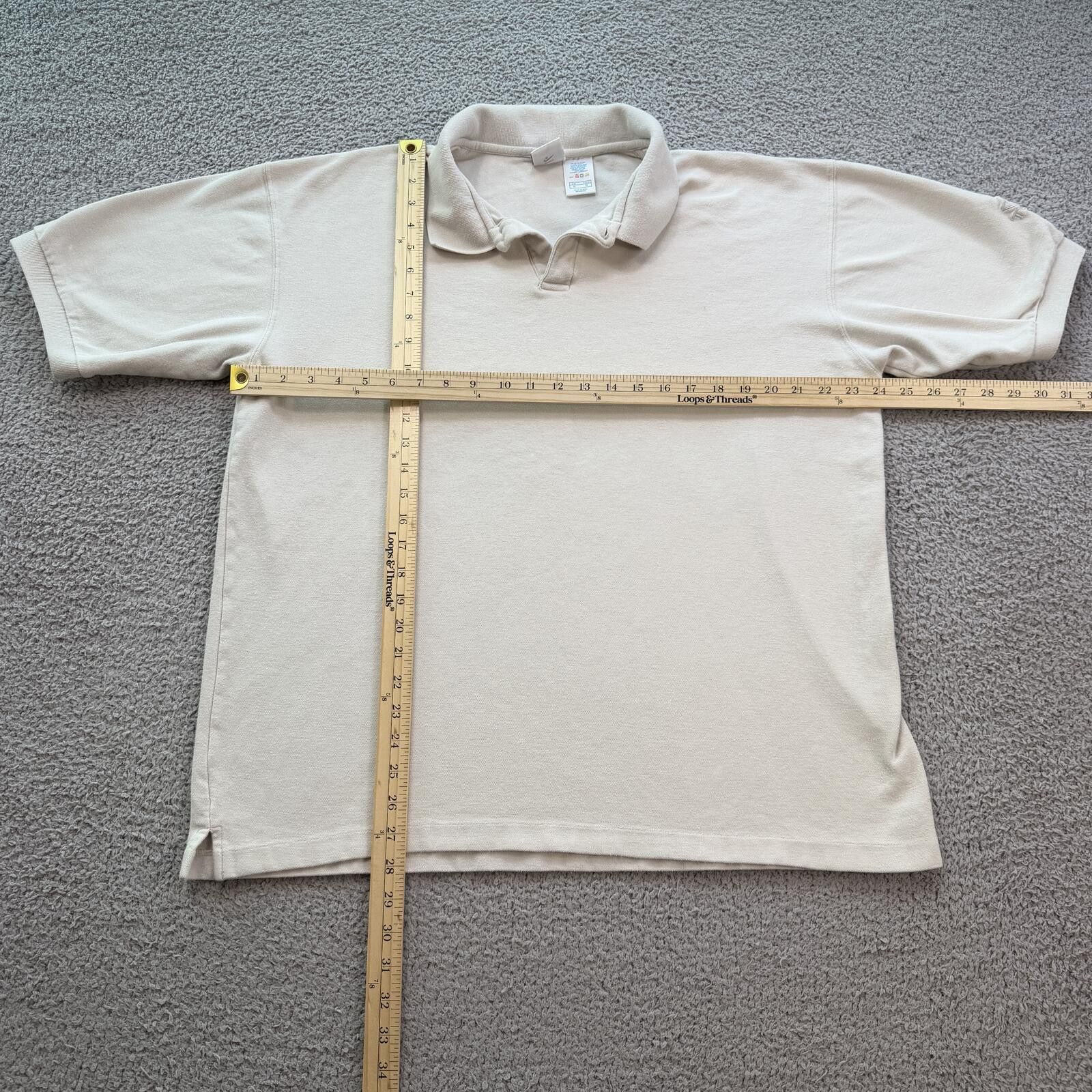 Nike Vintage Y2K Nike Tour Polo Shirt Beige Golf Mens XL Size US XL / EU 56 / 4 - 3 Thumbnail