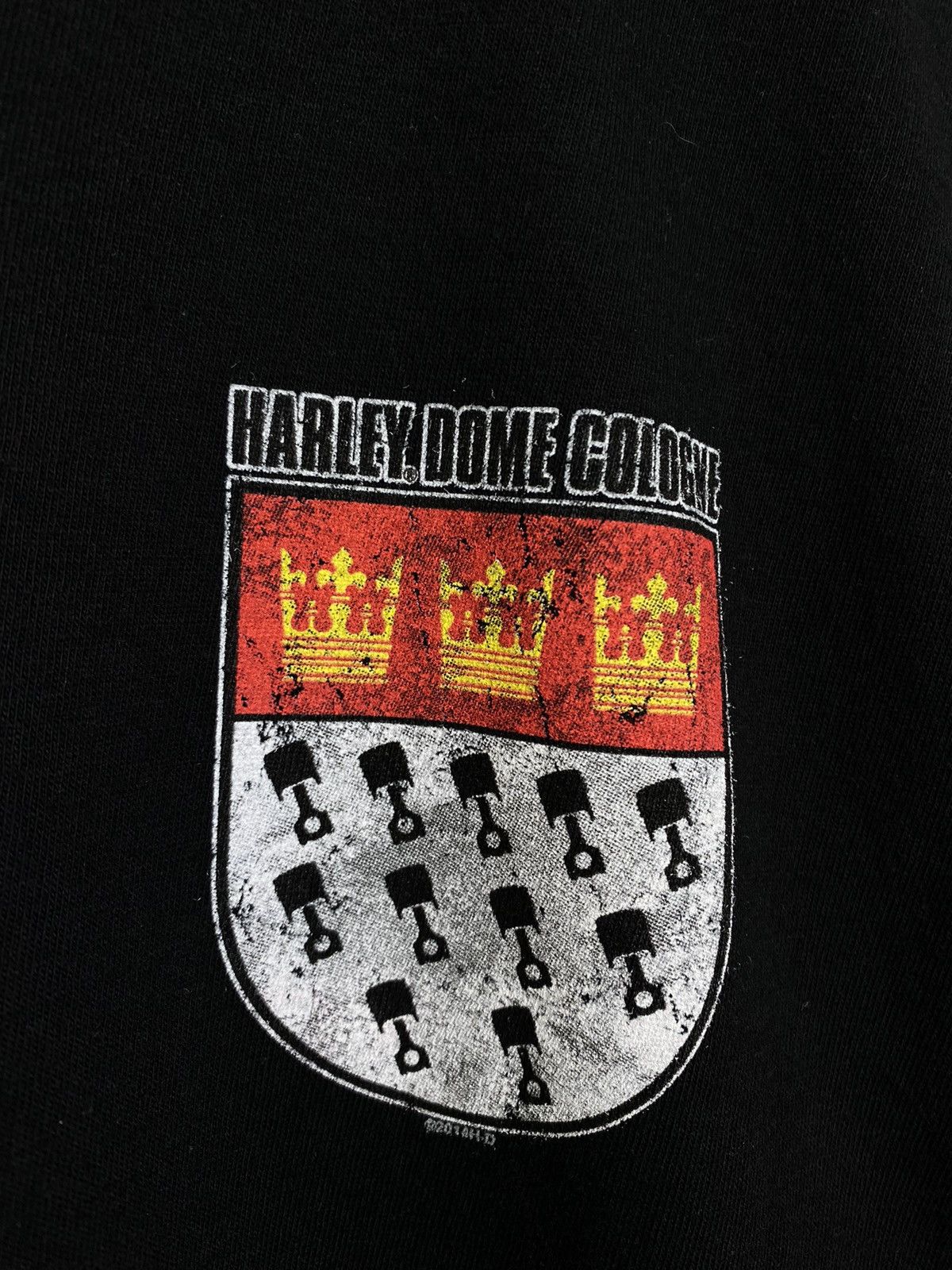 Vintage Vintage Harley Davidson Cologne Germany Moto T-shirt Black Size US L / EU 52-54 / 3 - 5 Thumbnail