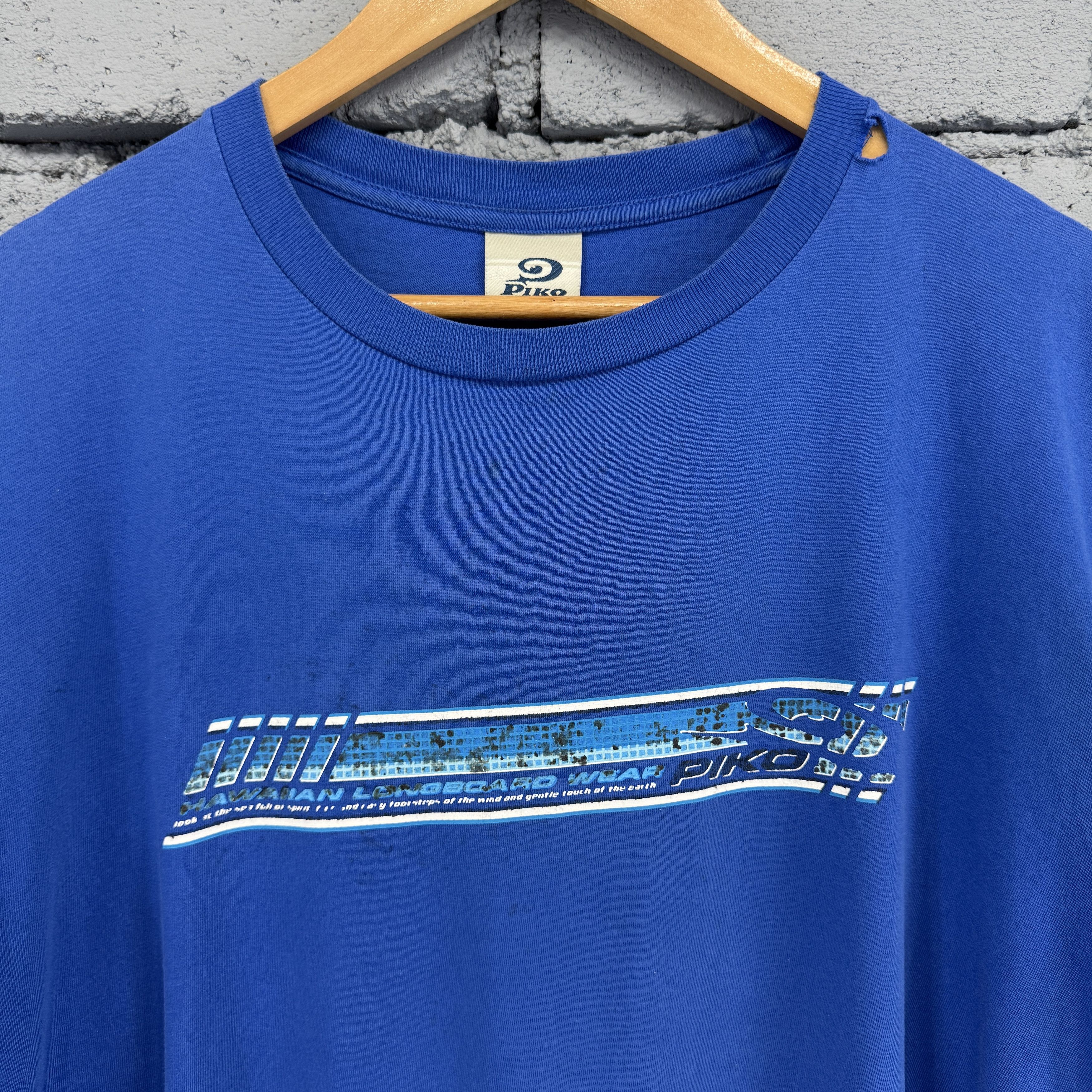 Vintage Rare Vintage Piko Hawaii Surfing Sunfaded Tshirt Size US L / EU 52-54 / 3 - 3 Thumbnail