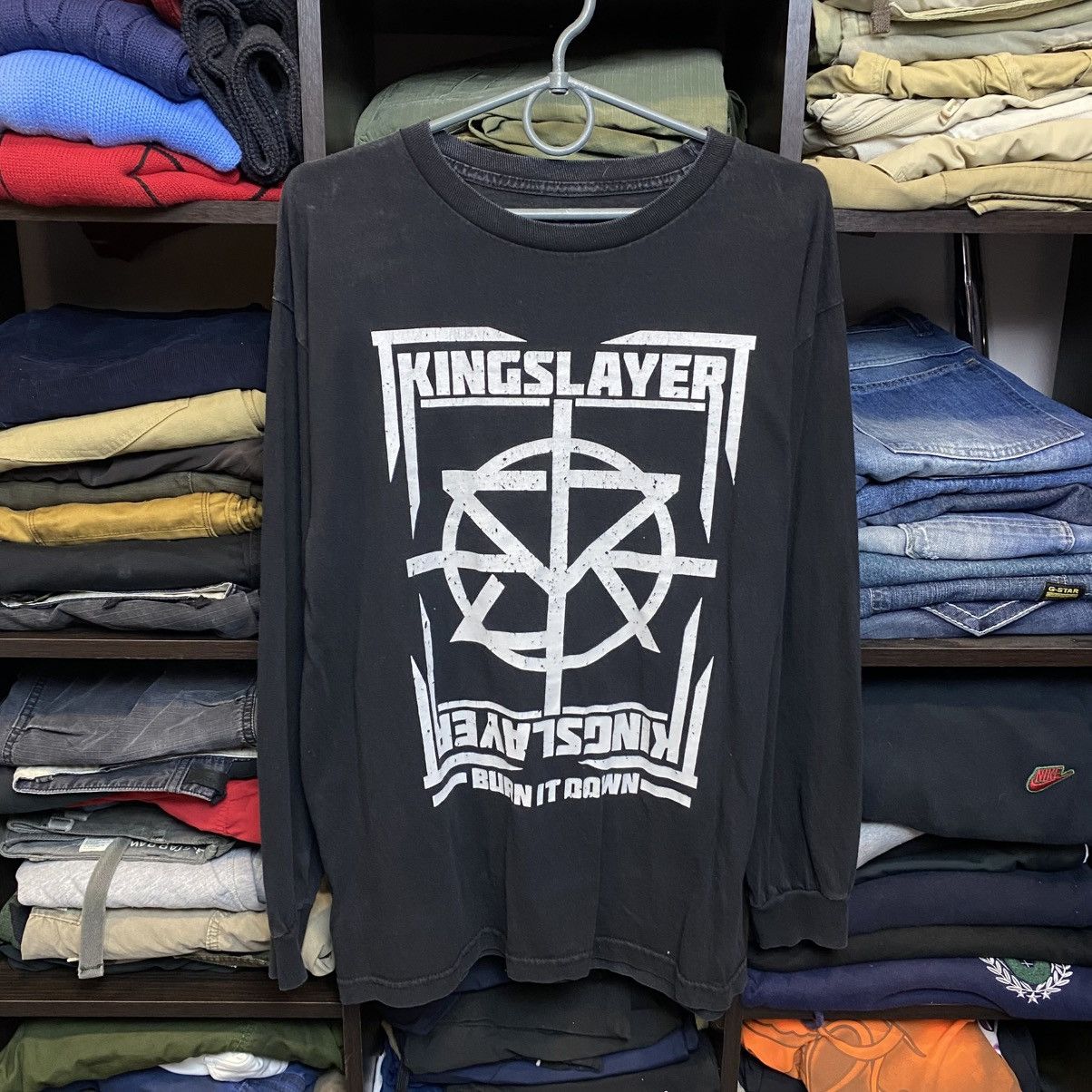 WWE Vintage WWE Wrestling Kingslayer Big Logo 00’s longsleeve Size US M / EU 48-50 / 2 - 1 Thumbnail