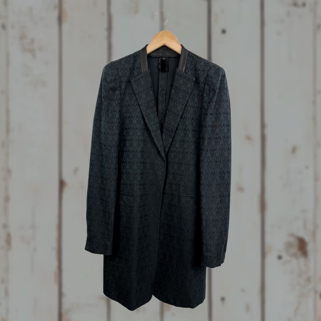 Vintage Thomas Wylde Skull Coat Leather Insert on The Collar Coat Dark Green Women Size 6 (S/M) Mens Womens Boys Girls Size M / US 6-8 / IT 42-44 - 1 Thumbnail