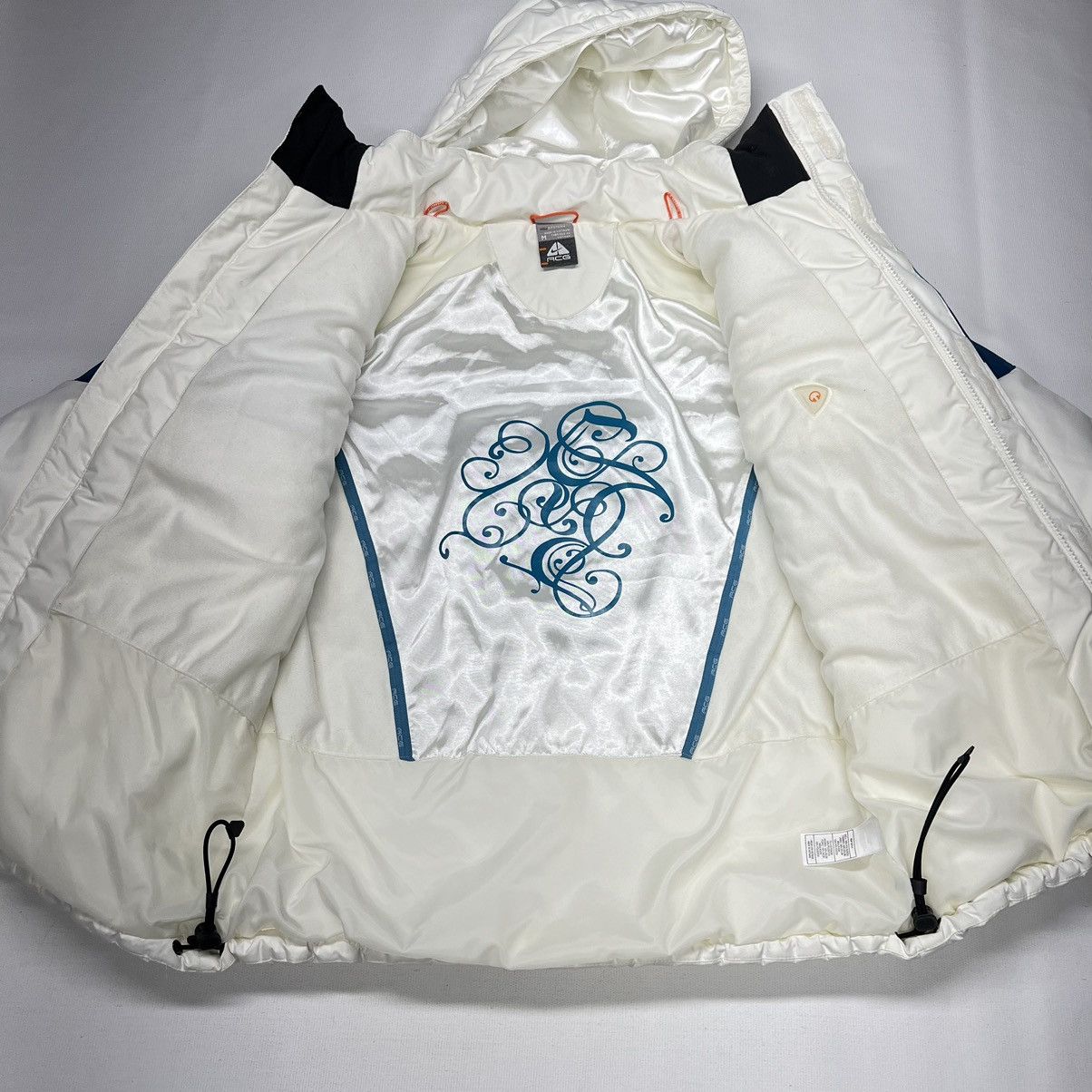 Nike × Nike ACG × Vintage VTG Nike ACG Jacket White Puffer Jacket Zip Winter Ski Retro Size M / US 6-8 / IT 42-44 - 11 Thumbnail